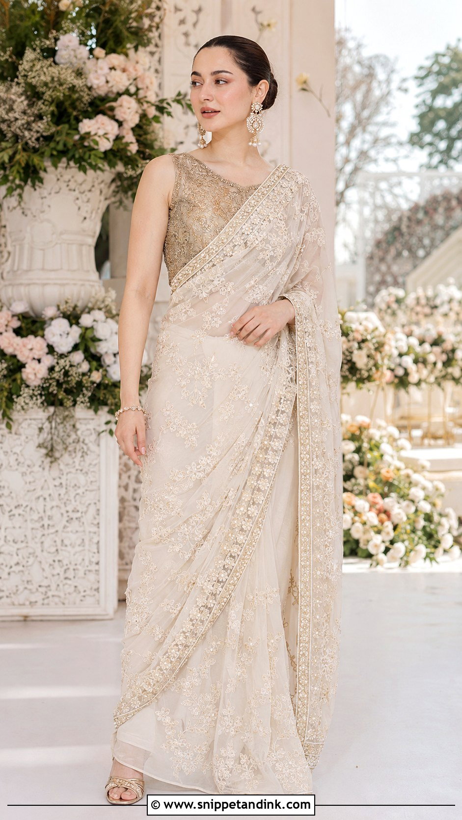 Hania Amir Lavender Tissue Saree - Snippet and Ink - 20 Hania Amir Wedding Dresses