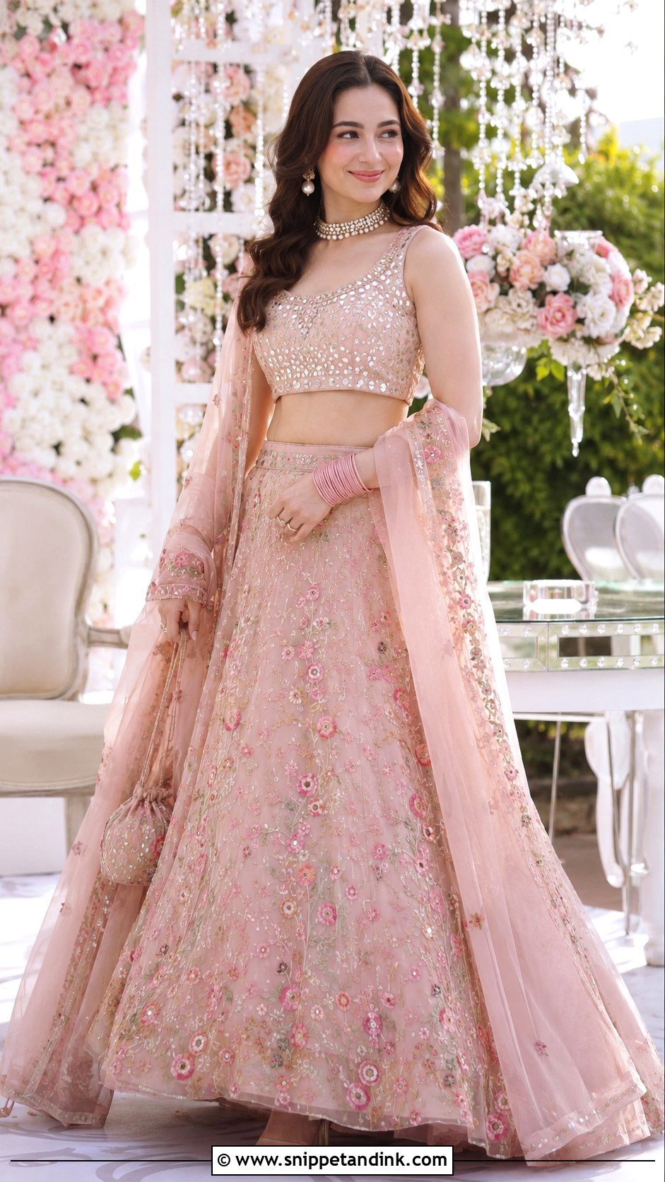 Hania Amir Teal Bridal Lehenga - Snippet and Ink - 20 Hania Amir Bridal Dress Ideas