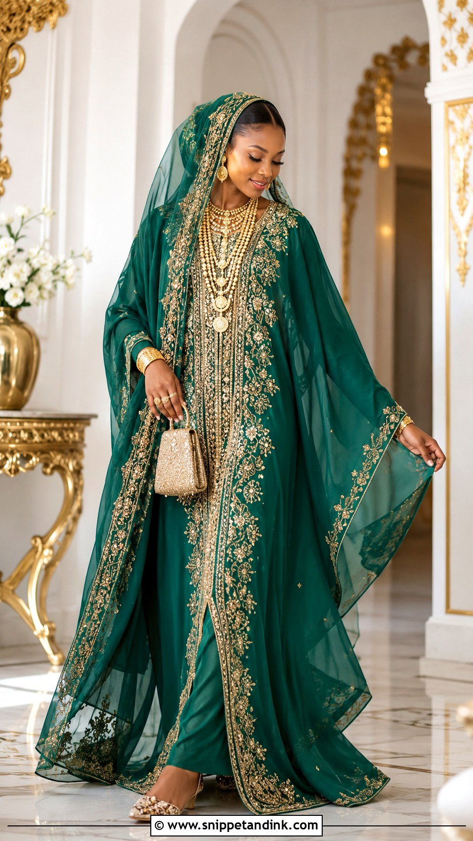 Hausa Fulani Kaftan Wedding Outfit - Snippet and Ink - 20 Traditional African Wedding Outfits