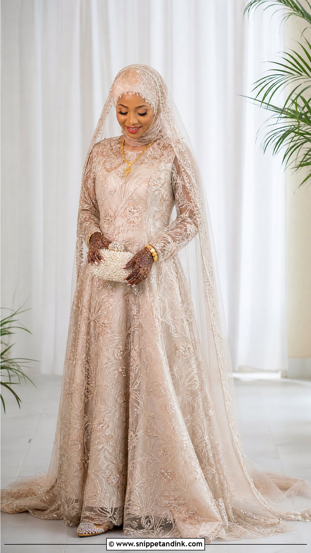 Hausa Fulani Modest Bridal Gown - Snippet and Ink - 25 Traditional Nigerian Wedding Dresses