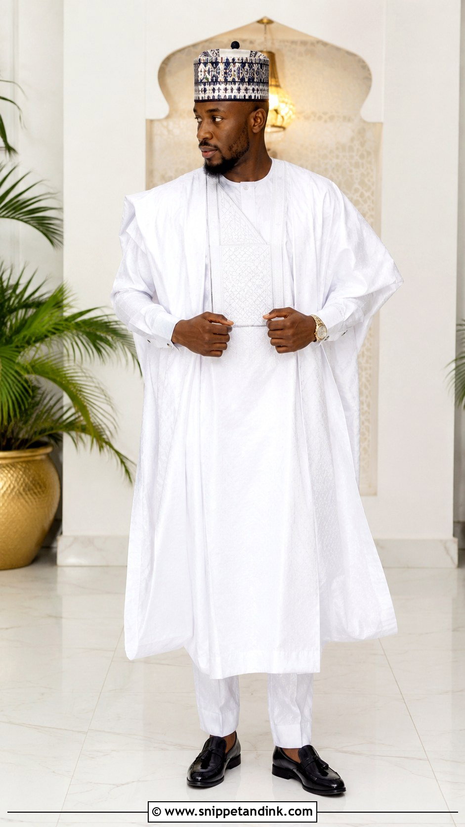 Hausa Groom Babban Riga Outfit - Snippet and Ink - 25 Nigeria Traditional Wedding Outfit Ideas
