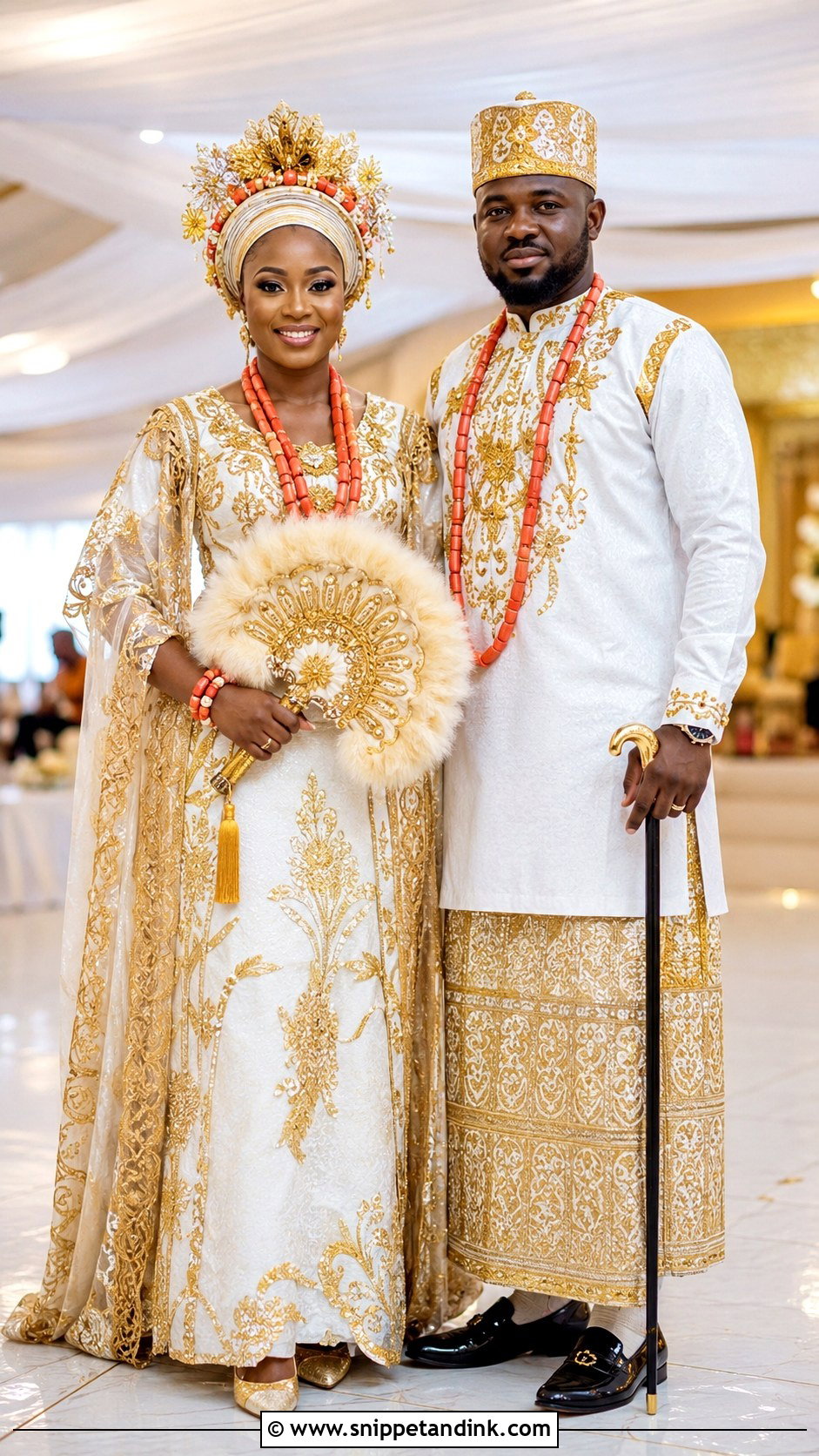 Hausa Traditional Marriage Attire With Veil - Snippet and Ink - 25 Traditional Marriage Attires in Nigeria Ideas