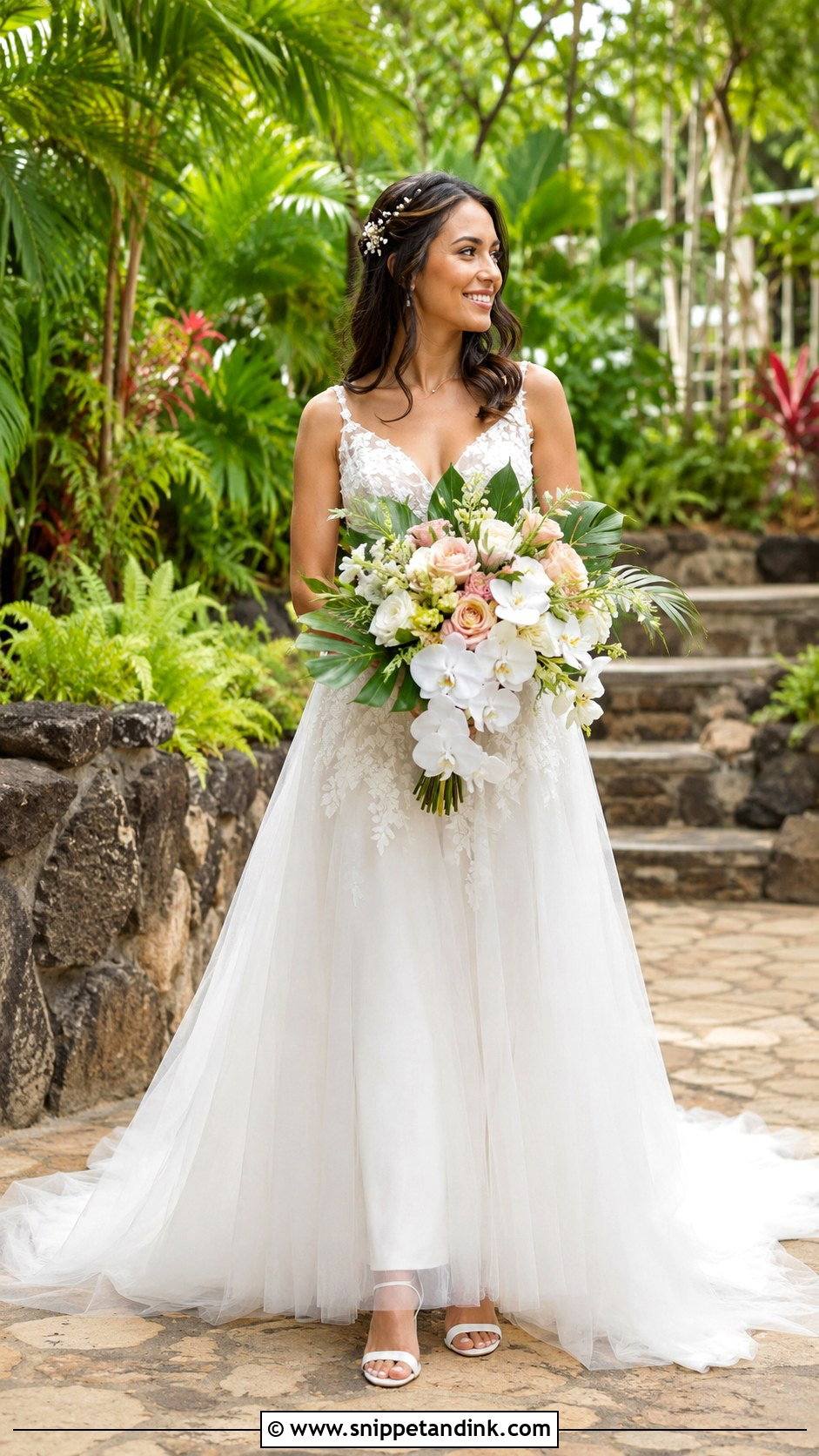 Hawaii Garden Wedding Dress - Snippet and Ink - 25 Hawaii Wedding Dress Ideas
