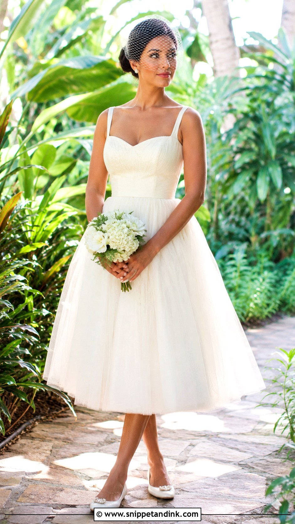 Hawaii Tea Length Wedding Dress - Snippet and Ink - 25 Hawaii Wedding Dress Ideas