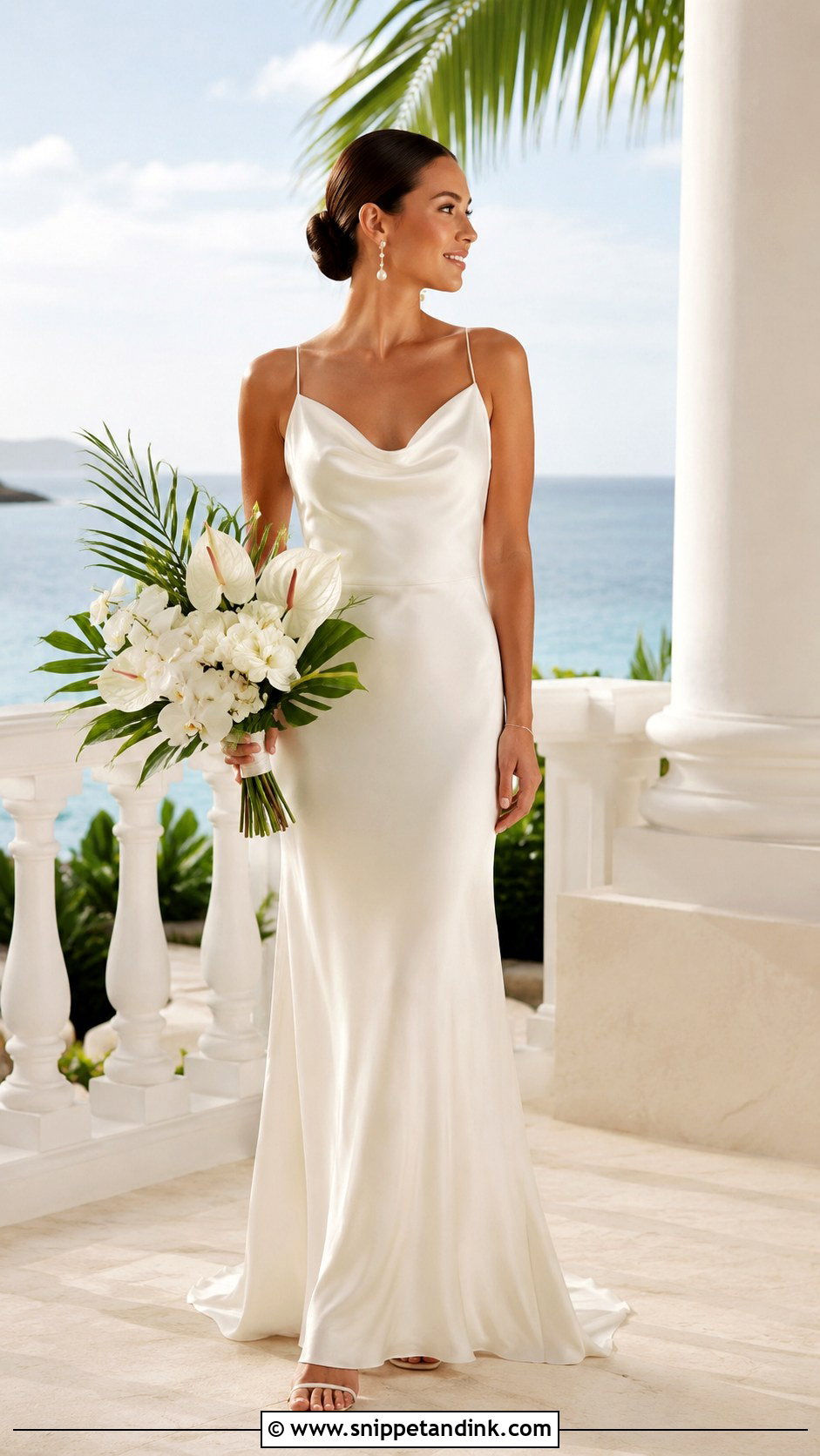 Hawaiian Satin Wedding Dress - Snippet and Ink - 25 Hawaiian Wedding Dress Ideas
