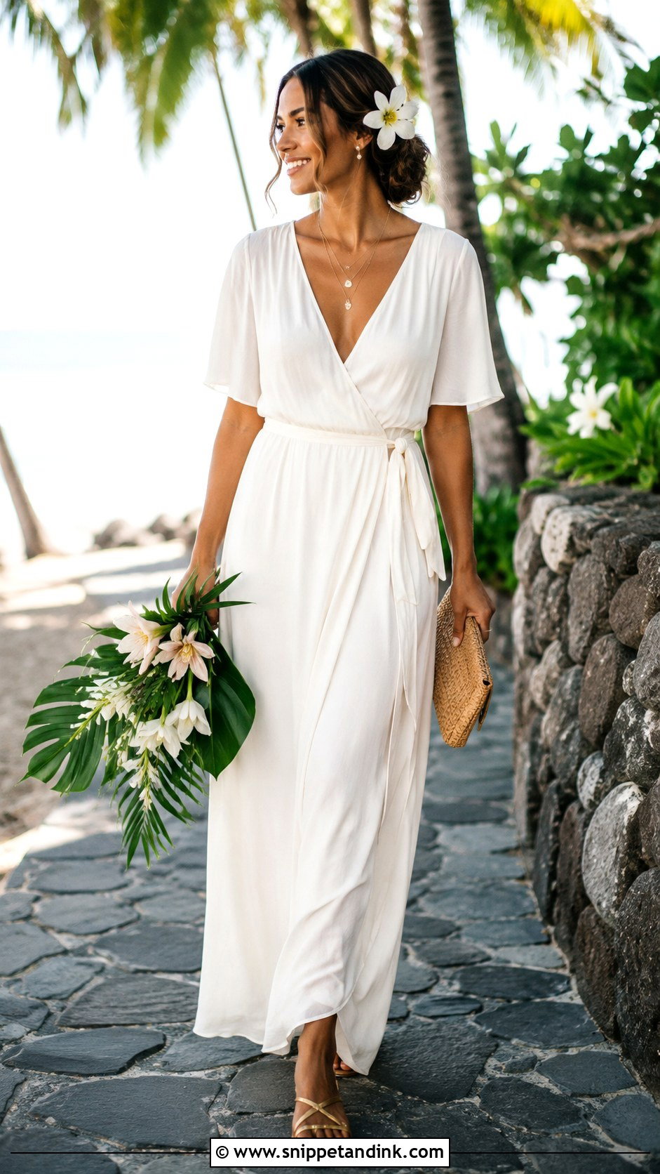 Hawaiian Wrap Wedding Dress - Snippet and Ink - 25 Hawaiian Wedding Dress Ideas