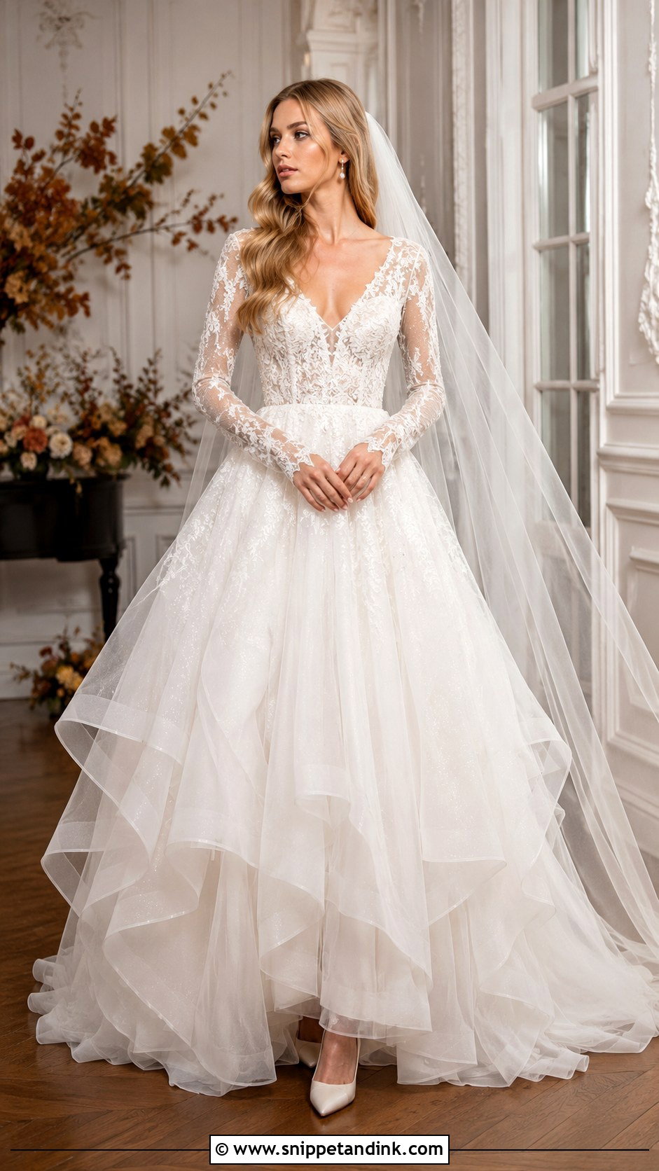 Hayley Paige Long Sleeve Wedding Dress - Snippet and Ink - 25 Hayley Paige Wedding Dress Ideas