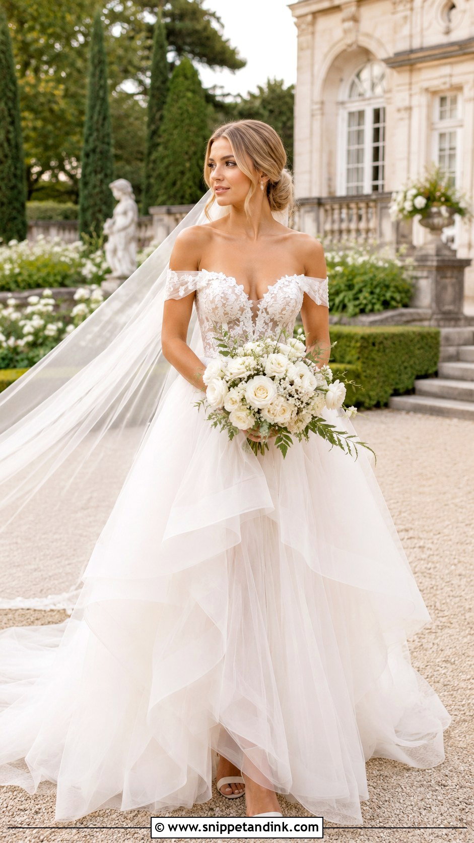 Hayley Paige Off Shoulder Wedding Dress - Snippet and Ink - 25 Hayley Paige Wedding Dress Ideas