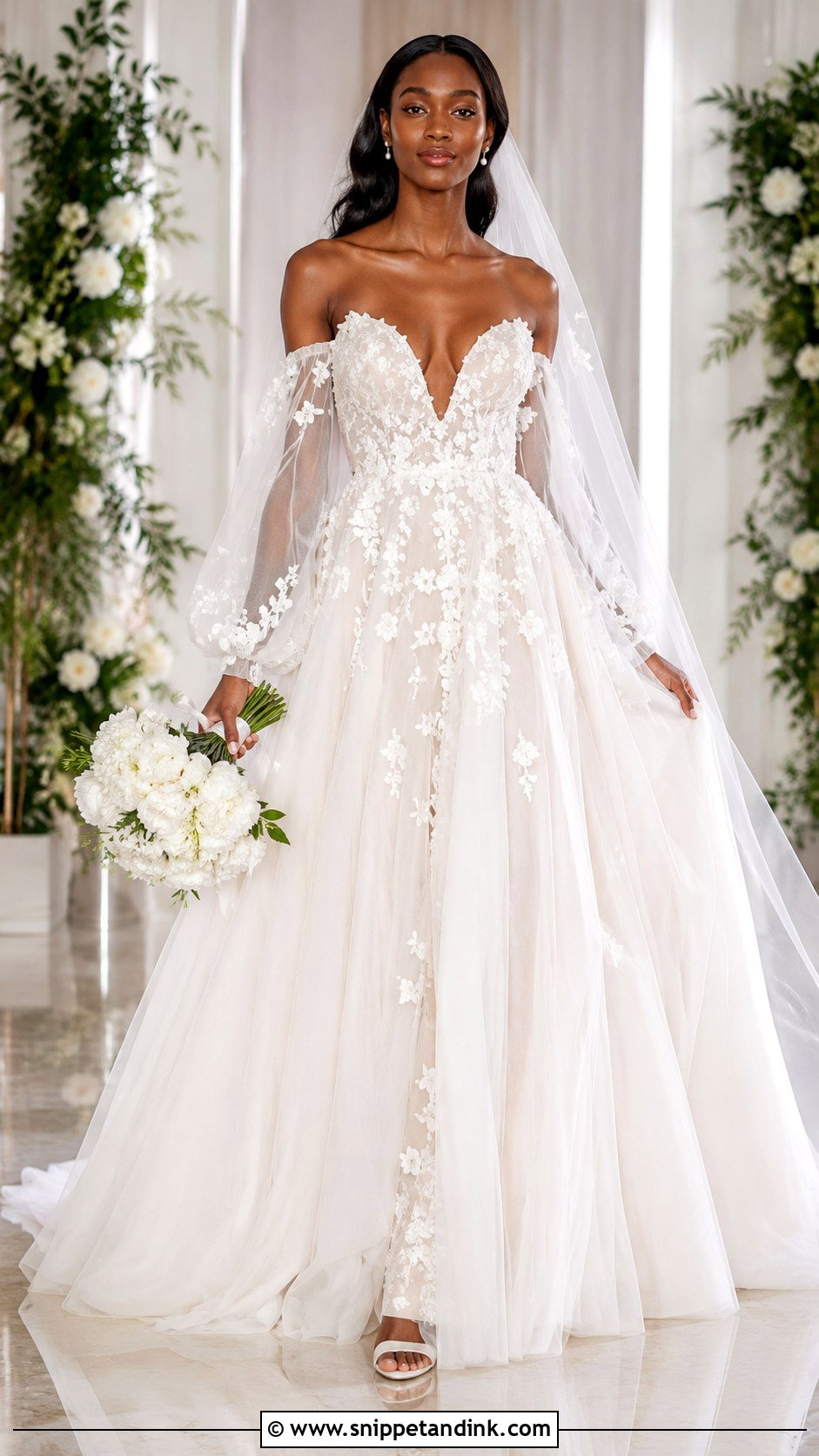 Hayley Paige Removable Sleeve Wedding Dress - Snippet and Ink - 25 Hayley Paige Wedding Dress Ideas