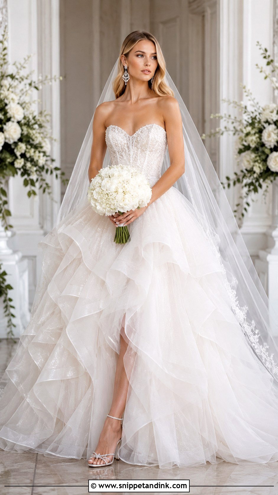 Hayley Paige Strapless Wedding Dress - Snippet and Ink - 25 Hayley Paige Wedding Dress Ideas