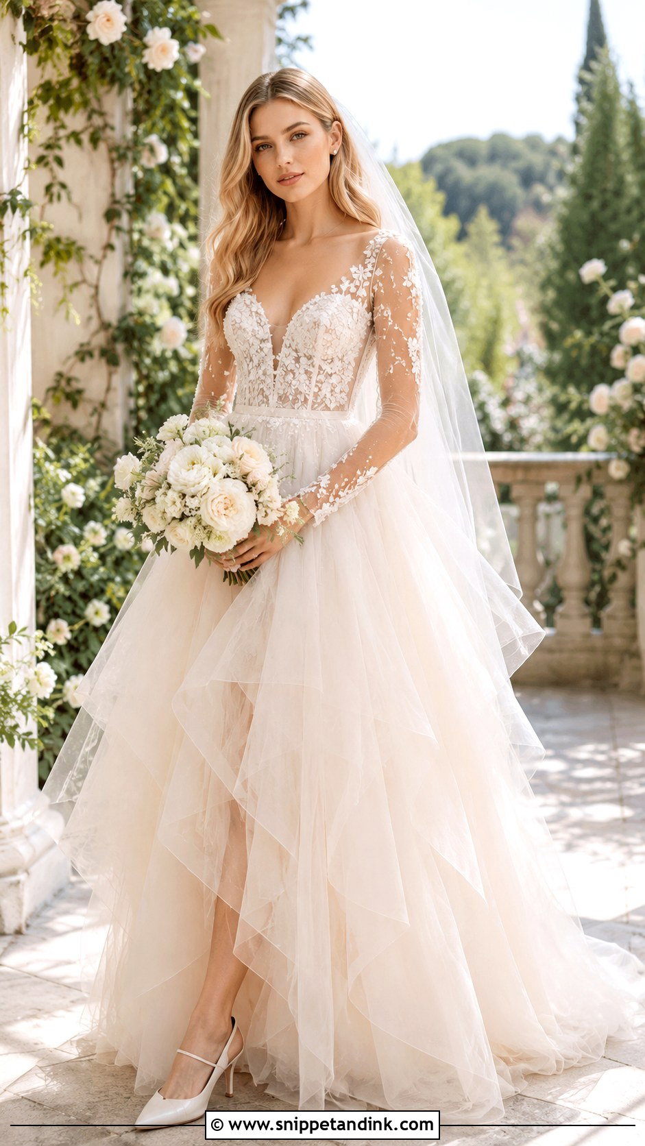 Hayley Paige Tulle Wedding Dress - Snippet and Ink - 25 Hayley Paige Wedding Dress Ideas