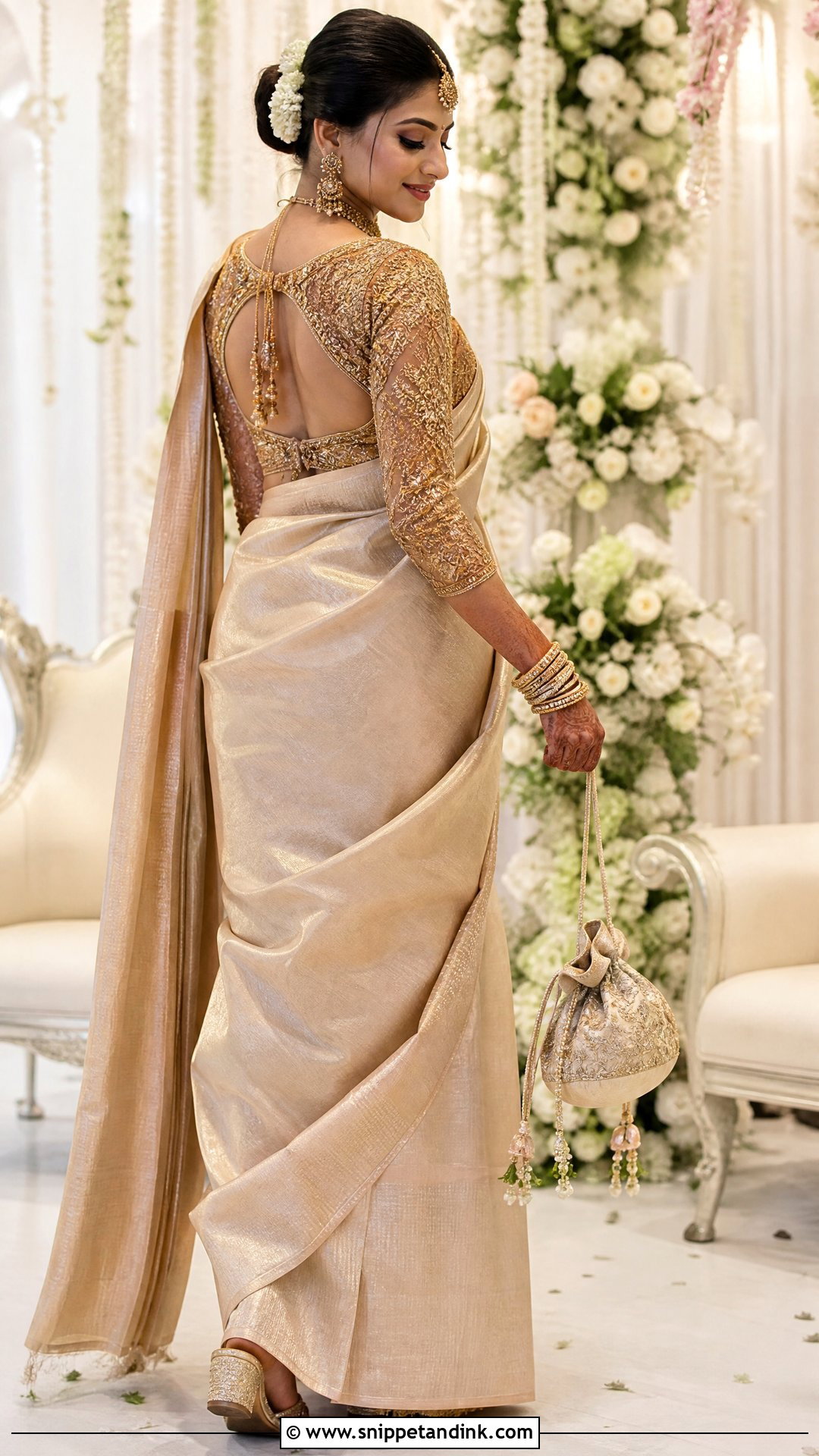 Heavy Bridal Aari Work Blouse - Snippet and Ink - 25 Bridal Aari Work Ideas