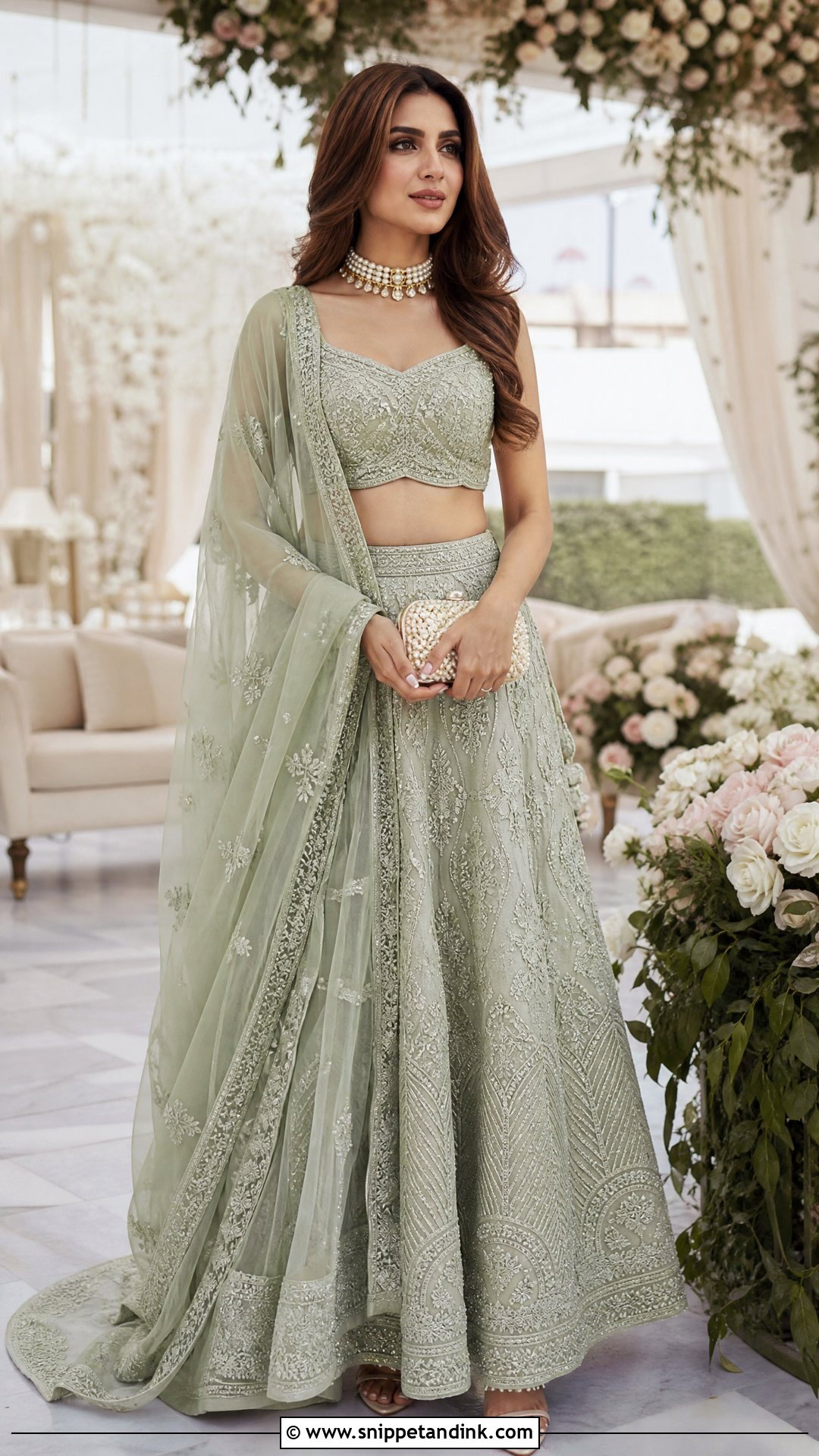Heavy Chikankari Lehenga for Wedding - Snippet and Ink - 20 Heavy Outfits for Wedding
