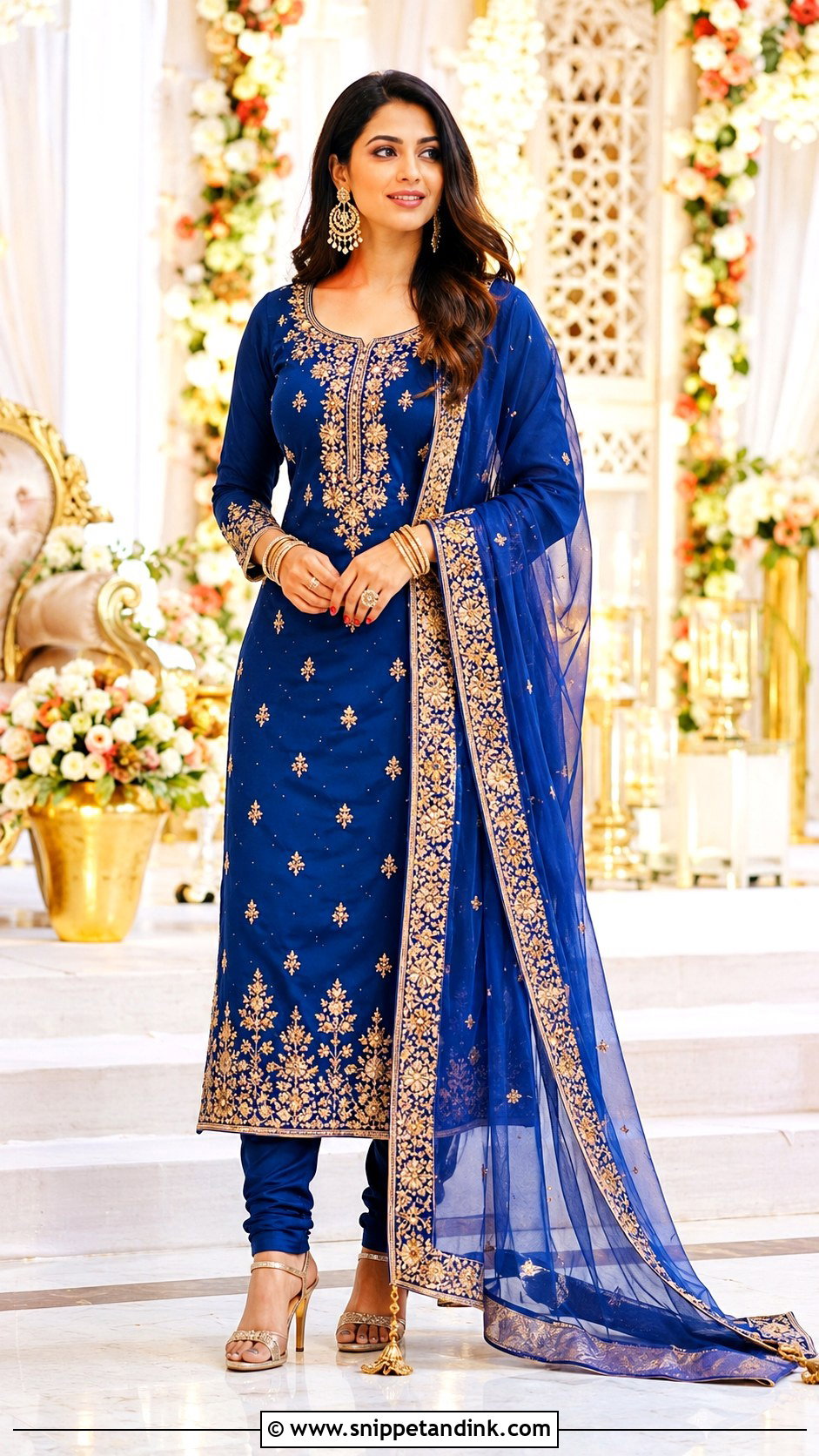 Heavy Churidar Suit for Wedding - Snippet and Ink - 25 Heavy Suits for Wedding
