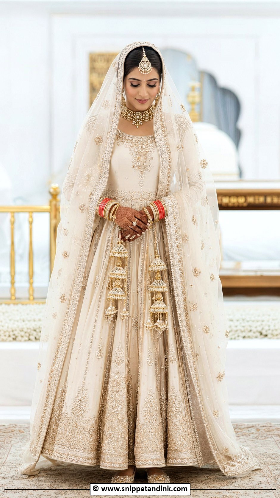 Heavy Dupatta Bridal Suit - Snippet and Ink - 25 Bridal Suits Punjabi Sikh Bride