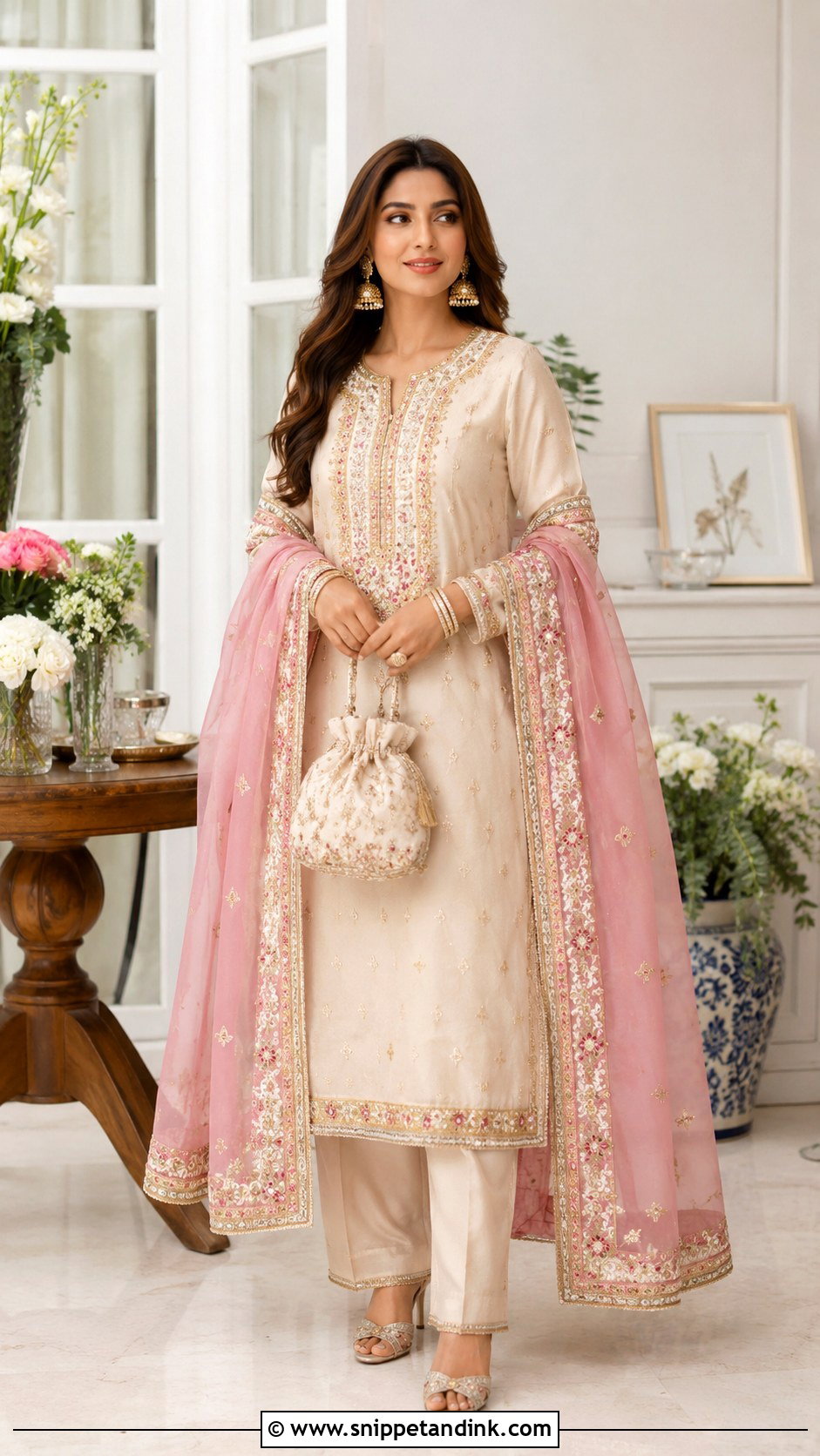Heavy Dupatta Suit For Sister Wedding - Snippet and Ink - 25 Indian Wedding Wear for Sister Ideas