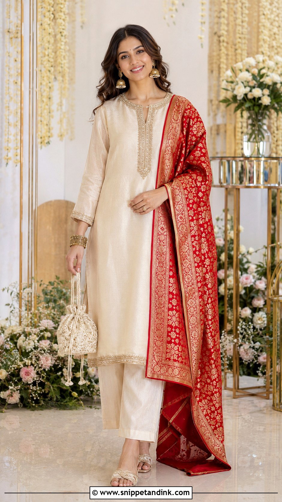 Heavy Dupatta Suit For Wedding - Snippet and Ink - 25 Trending Indian Outfits for Wedding
