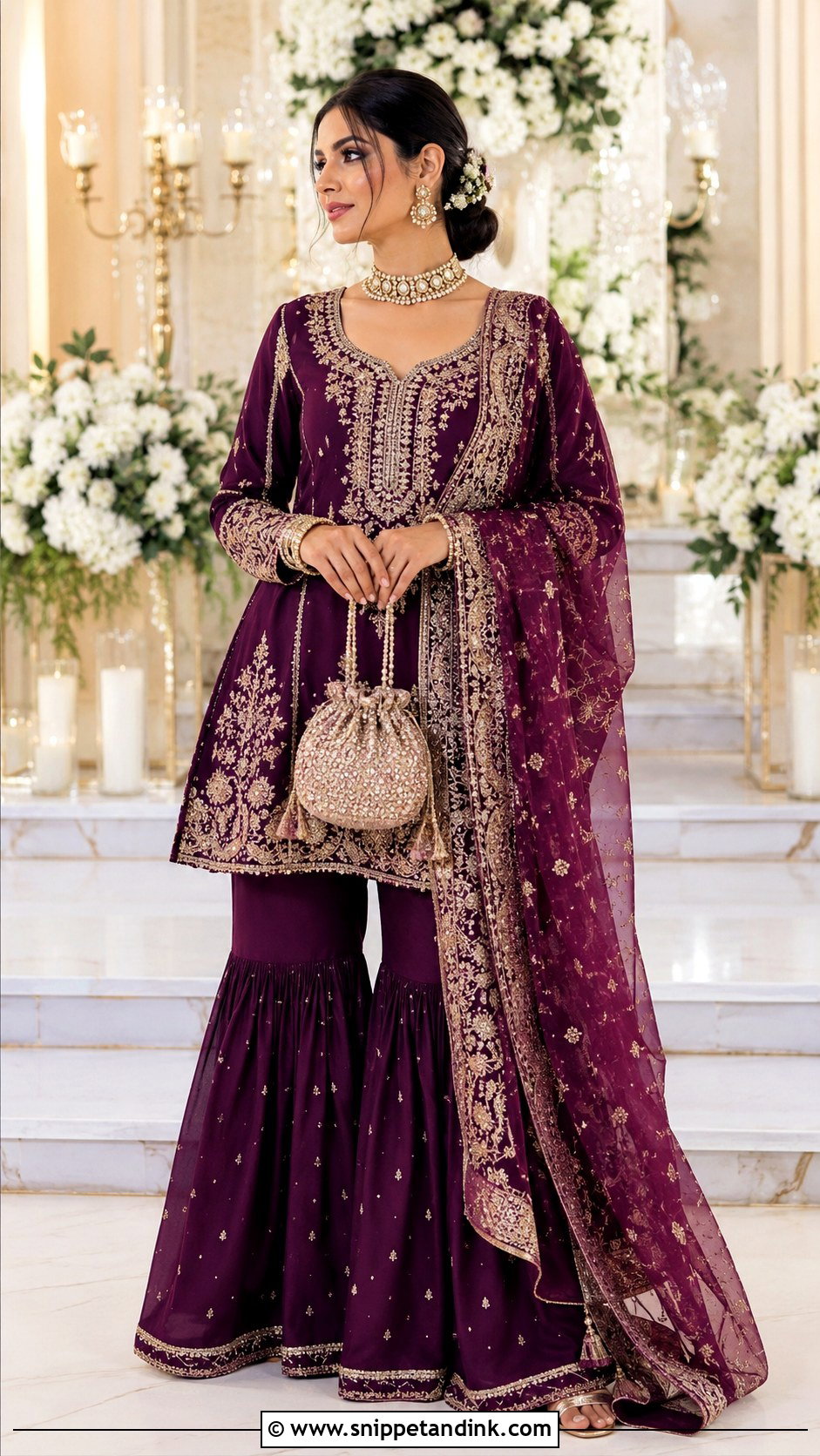 Heavy Gharara Suit Dress - Snippet and Ink - 20 Heavy Dresses for Wedding