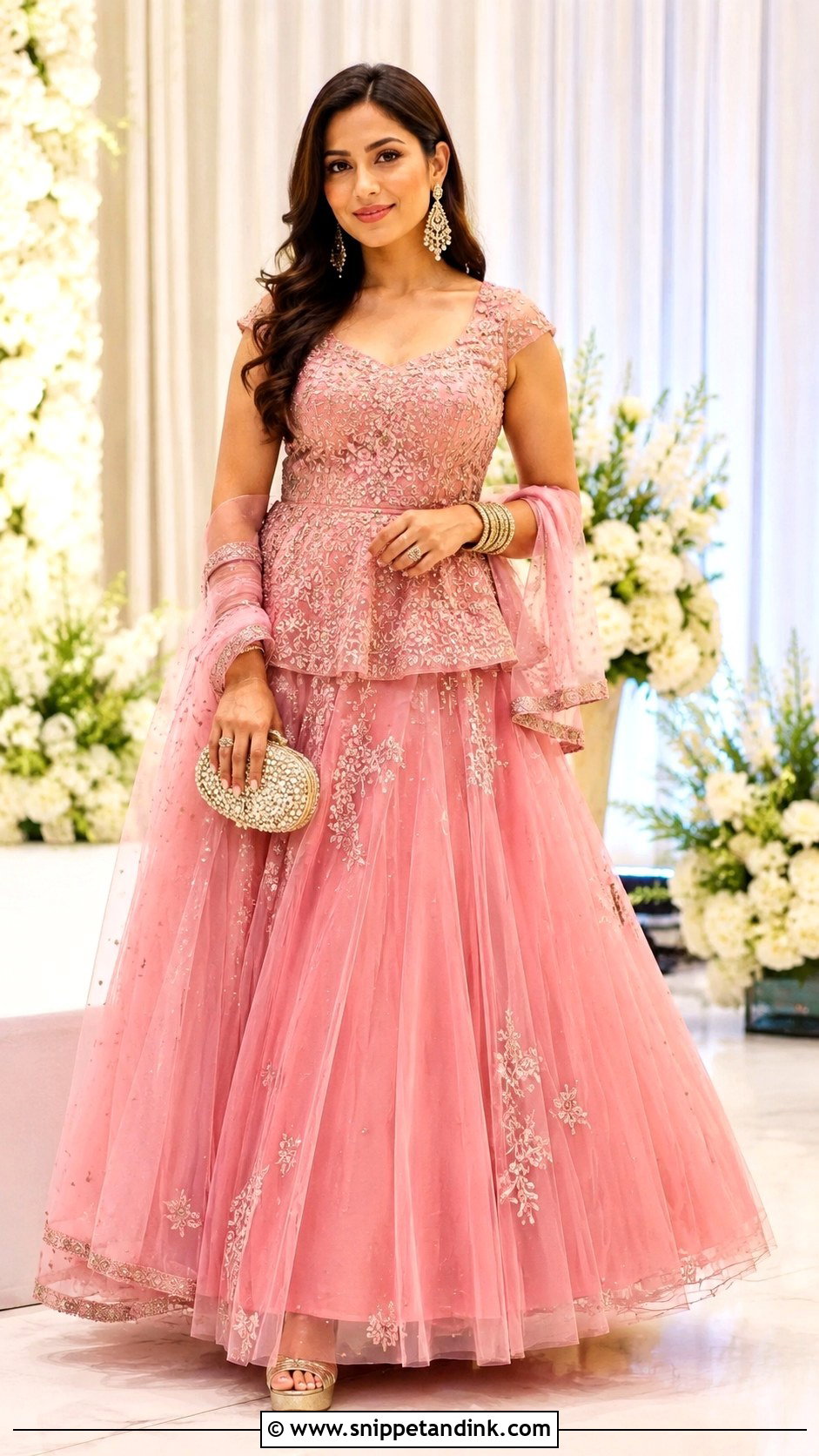 Heavy Peplum Lehenga Dress - Snippet and Ink - 20 Heavy Dresses for Wedding