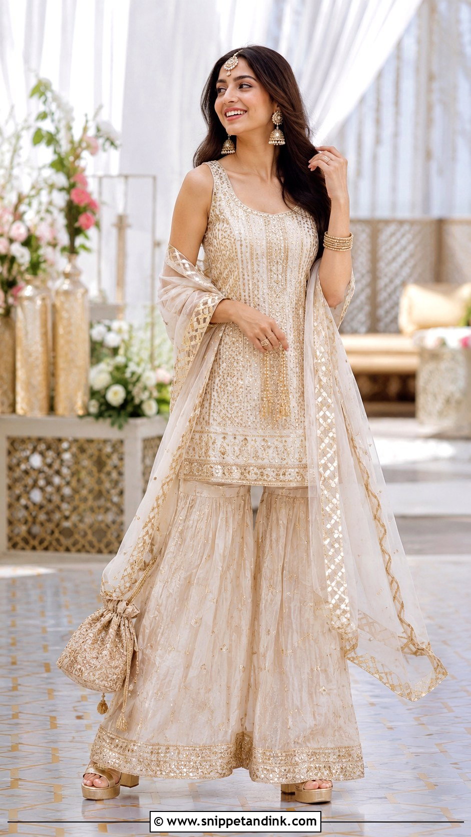 Heavy Sharara Suit Dress - Snippet and Ink - 20 Heavy Dresses for Wedding