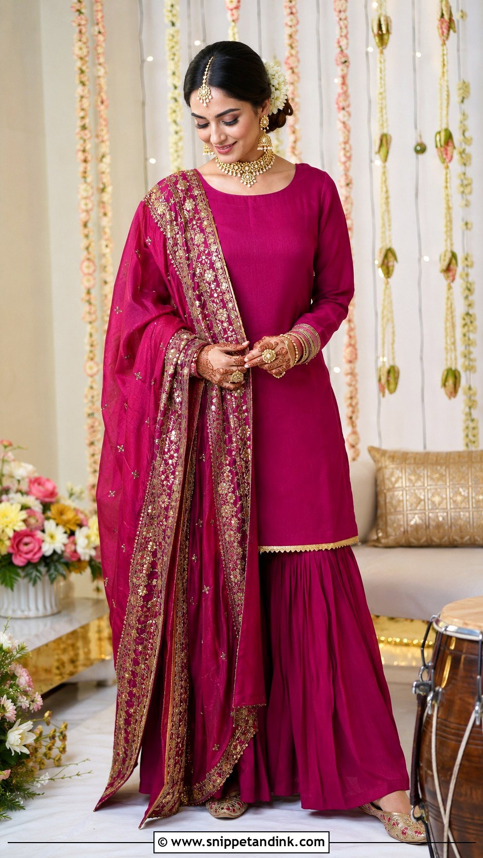 Heirloom Dupatta Dholki Dress - Snippet and Ink - 20 Dholki Dress for Bride Ideas
