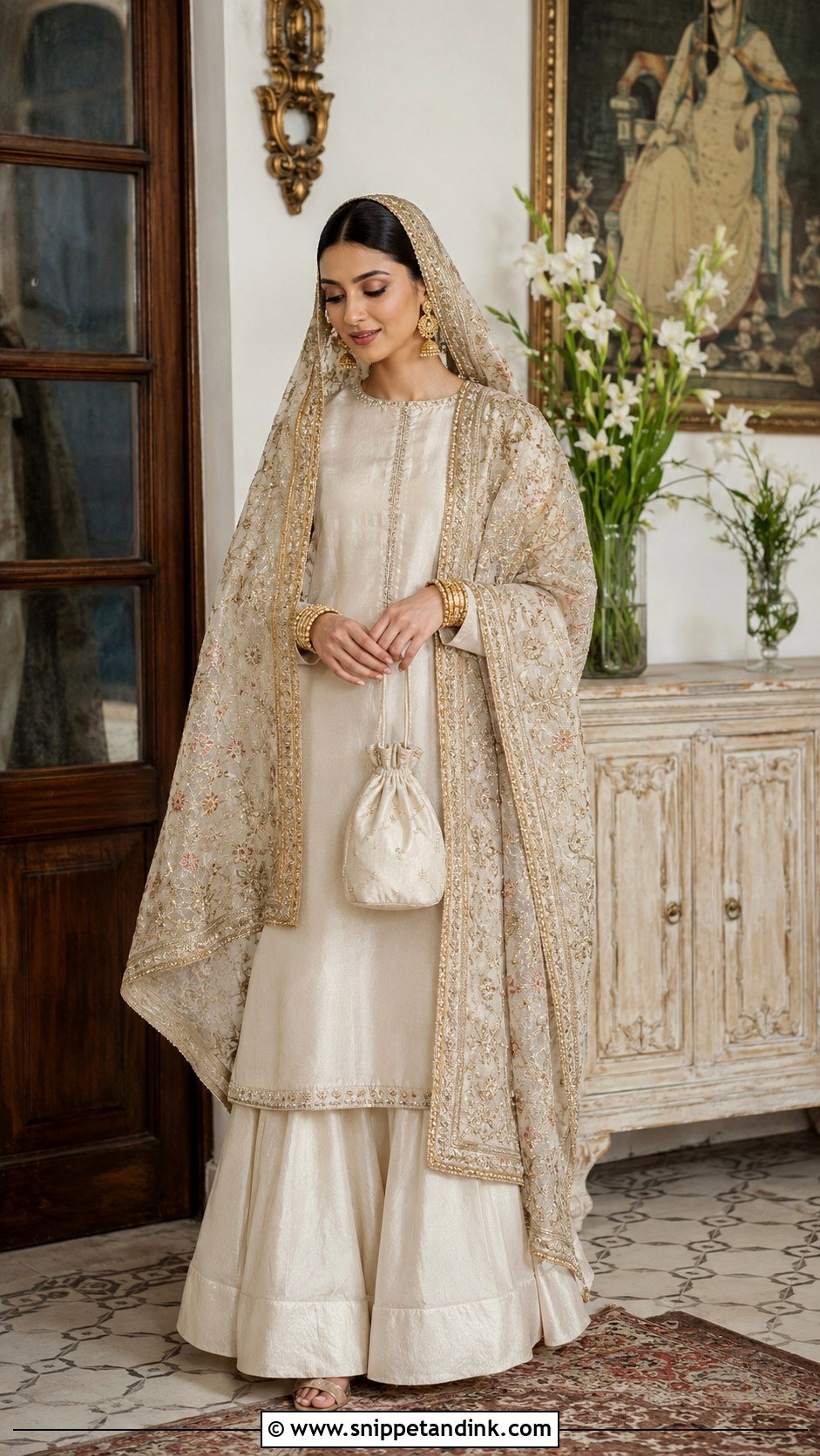 Heirloom Dupatta Nikah Dress - Snippet and Ink - 20 Nikah Dress for Bride Ideas