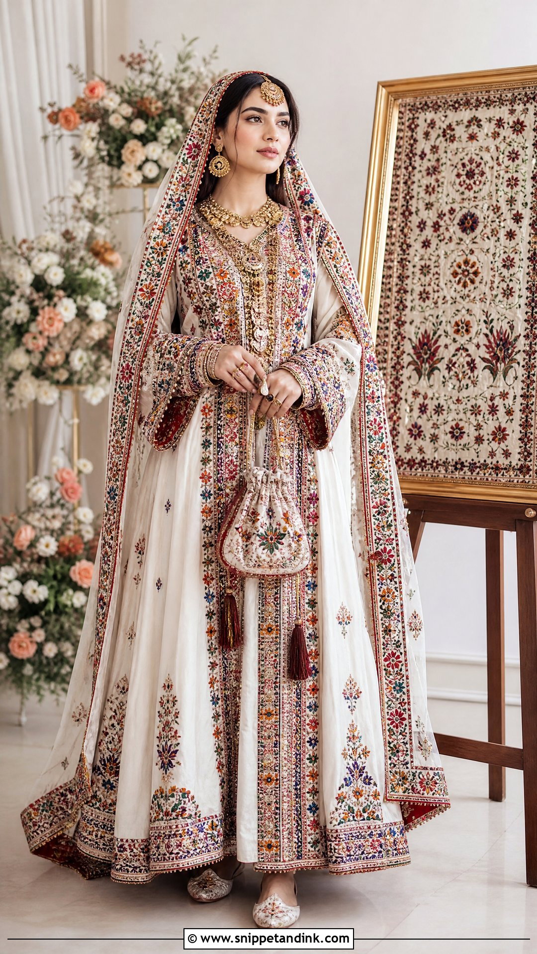 Heirloom Embroidered Afghan Wedding Dress - Snippet and Ink - 20 Traditional Afghan Wedding Dress Ideas