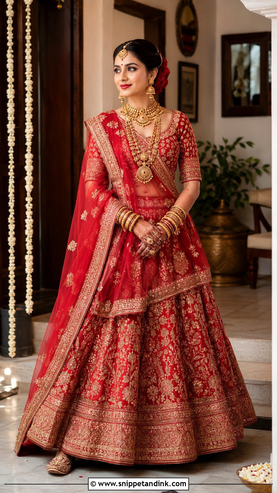 Heirloom Jewelry Bridal Look - Snippet and Ink - 25 New Indian Bride Look Ideas