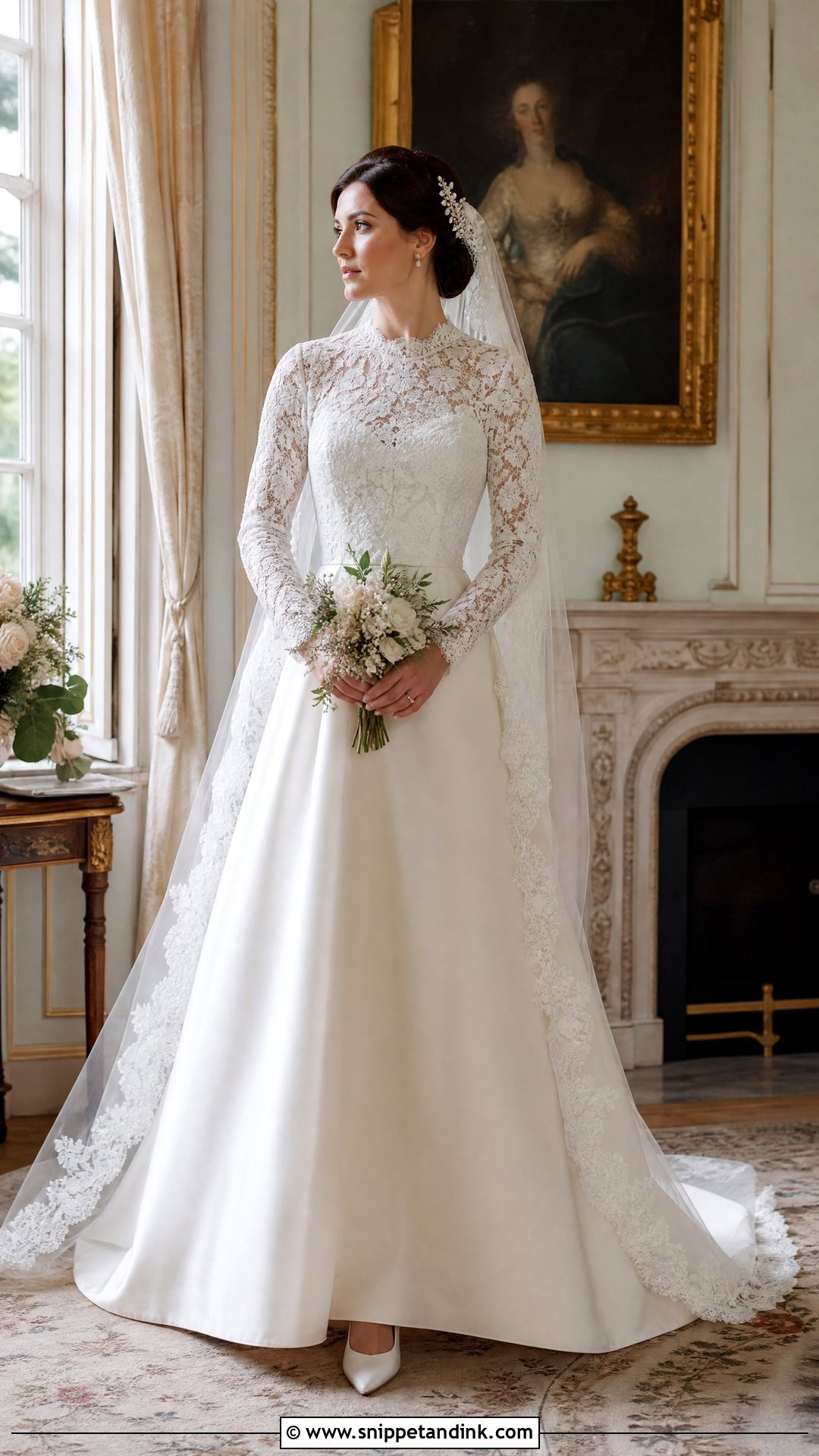 Heirloom Lace Vintage Bridal Gown - Snippet and Ink - 20 Vintage Bridal Gown Ideas