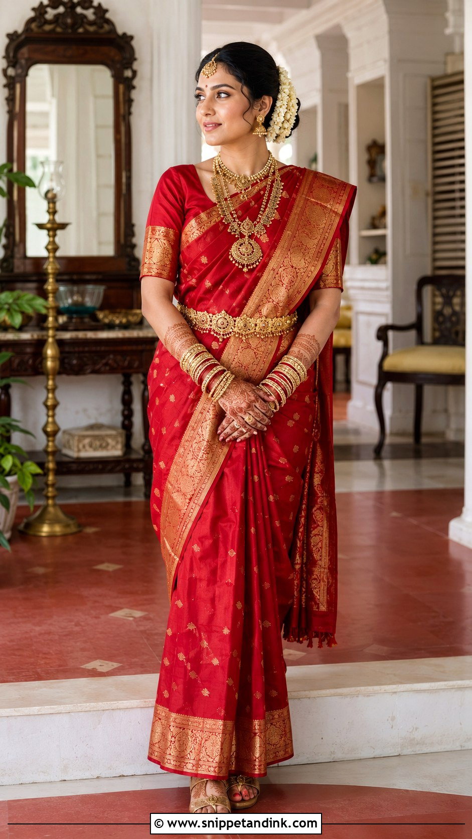 Heirloom Saree Bridal Outfit - Snippet and Ink - 20 Bridal Traditional Outfit Ideas