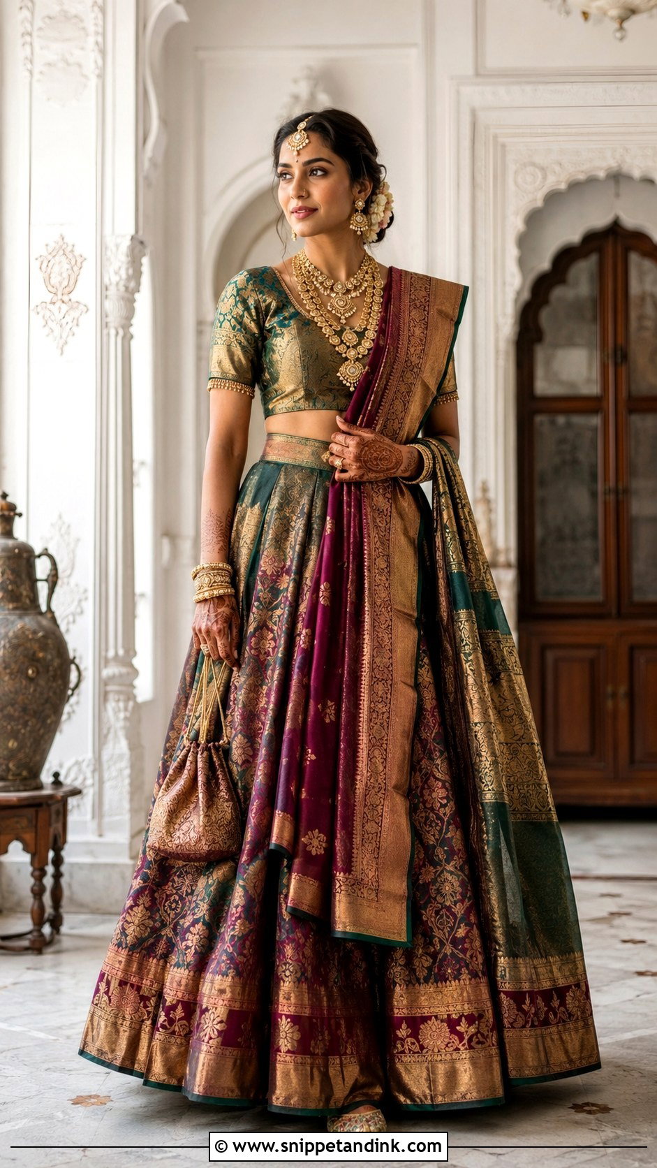 Heirloom Textile Wedding Dress - Snippet and Ink - 20 Designer Indian Wedding Dresses
