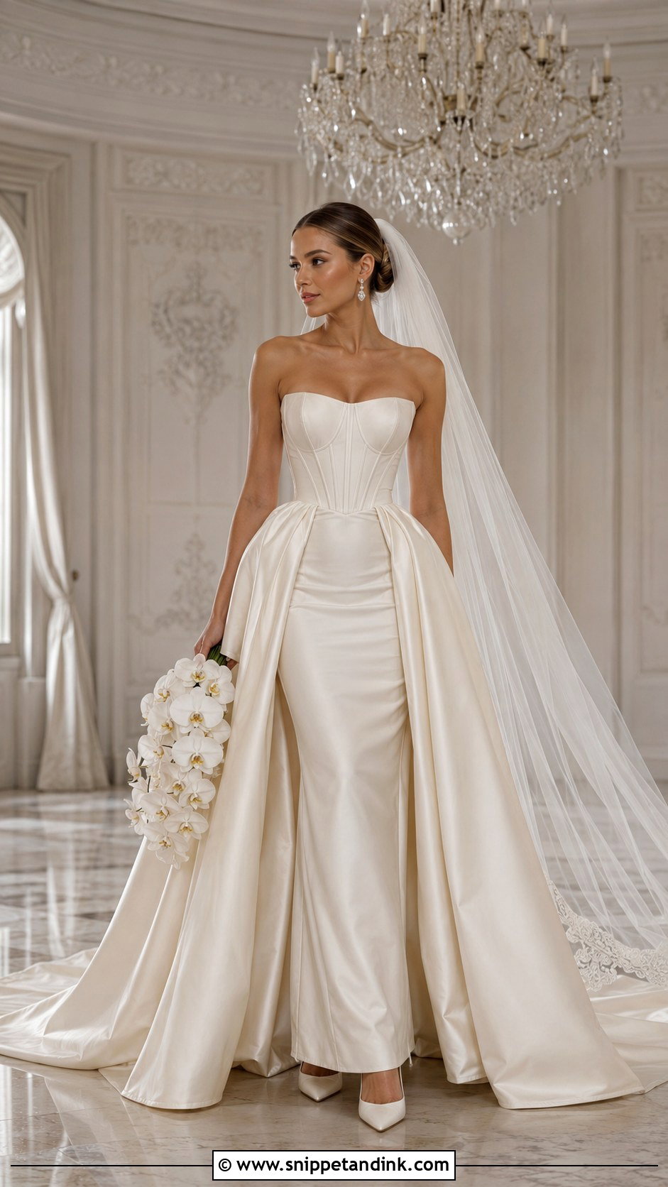 Hera Couture Corset Gown With Overskirt - Snippet and Ink - 20 Hera Couture Ideas
