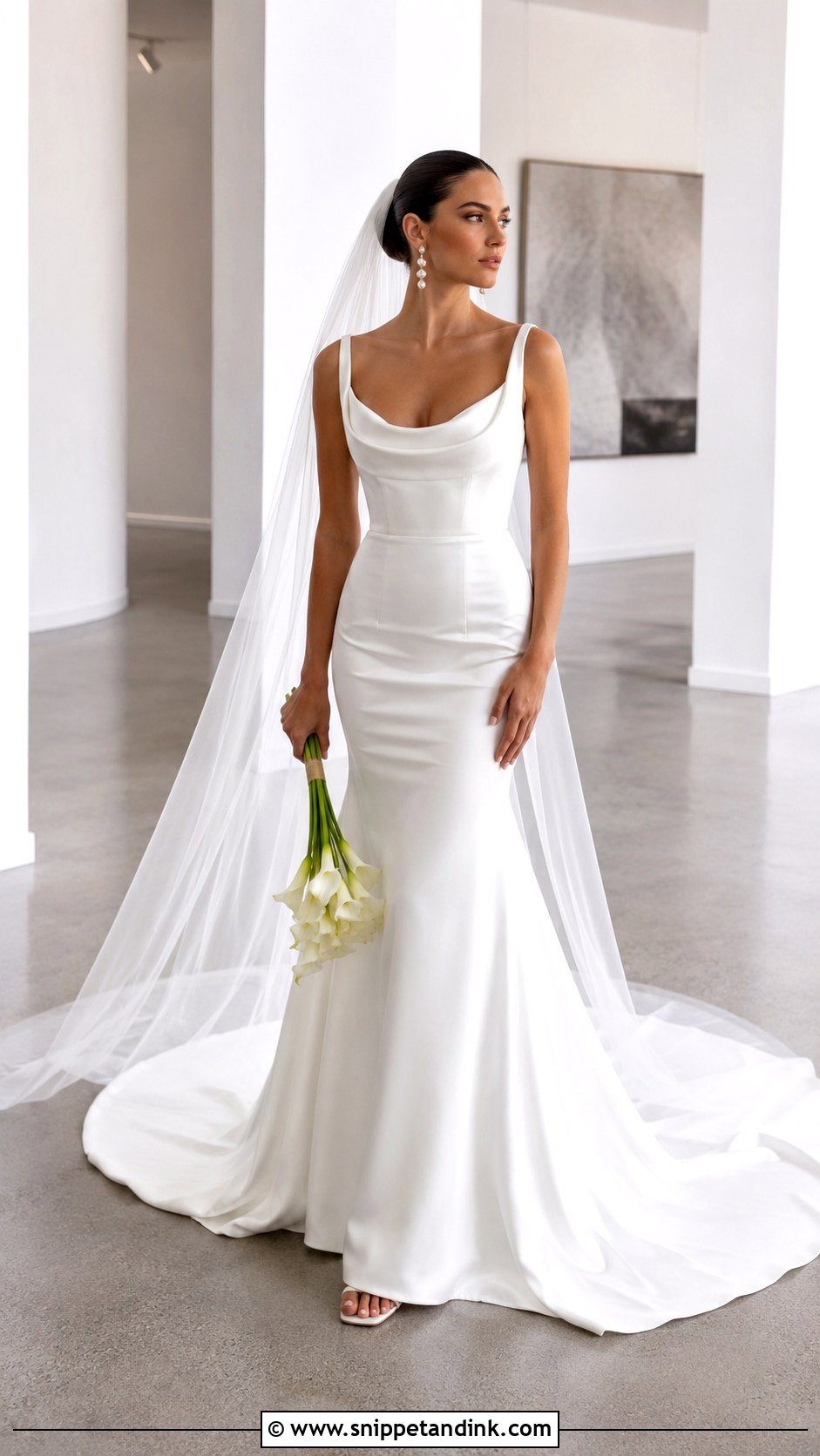 Hera Couture Fitted Satin Wedding Dress - Snippet and Ink - 20 Hera Couture Ideas
