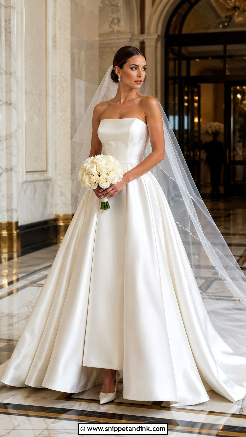 Hera Couture Strapless Satin Ball Gown - Snippet and Ink - 20 Hera Couture Ideas