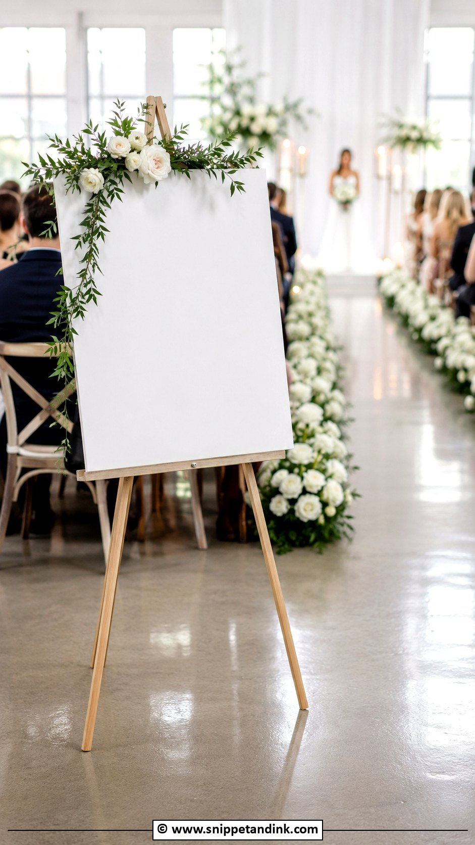 Here Comes The Bride Aisle Sign - Snippet and Ink - 30 Here Comes the Bride Ideas