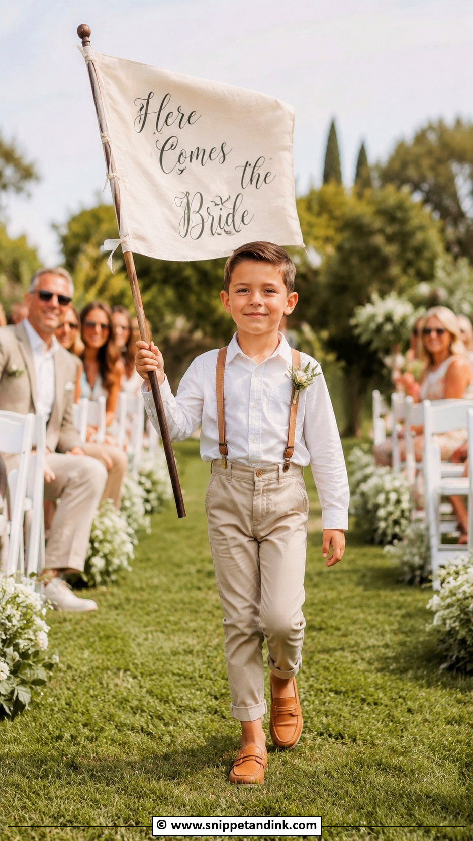 Here Comes The Bride Flag - Snippet and Ink - 30 Here Comes the Bride Ideas