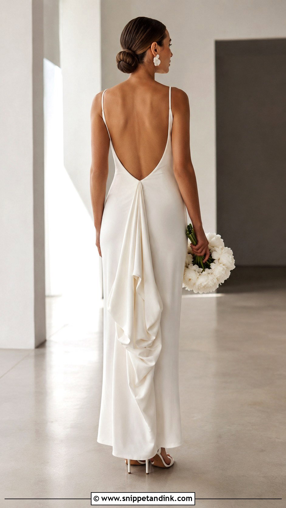 Hidden Under Bustle for Crepe Wedding Dress - Snippet and Ink - 20 Dress Bustle Ideas