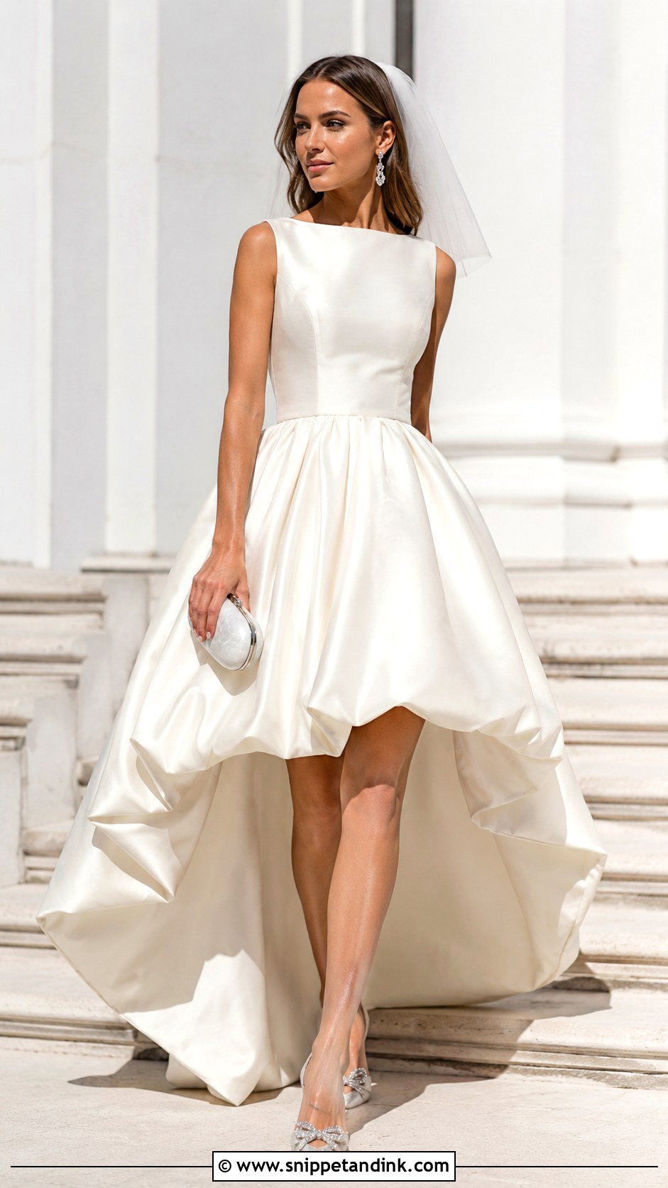 High Low Balloon Wedding Dress - Snippet and Ink - 20 Balloon Wedding Dress Ideas