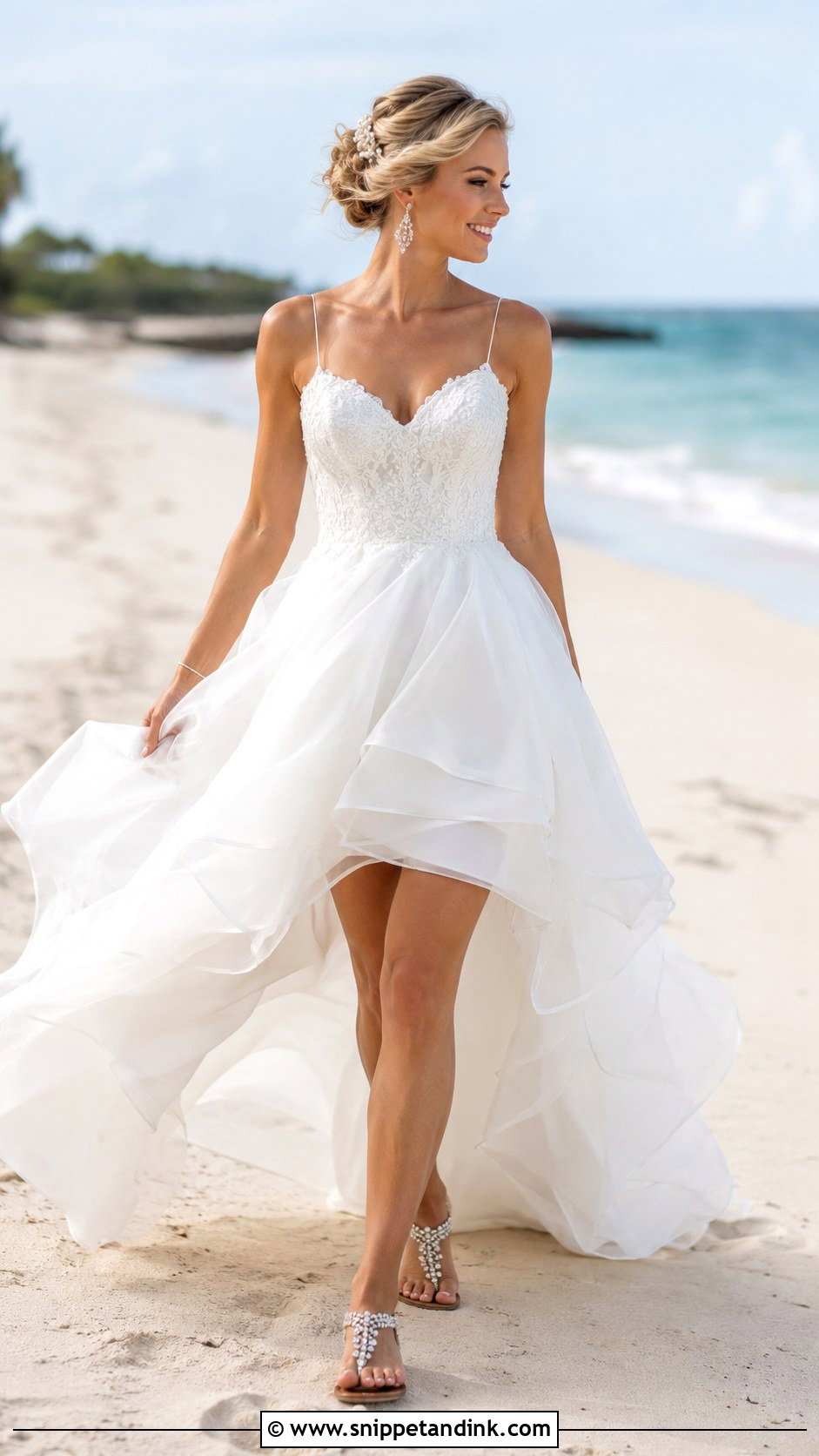 High Low Beach Wedding Dress - Snippet and Ink - 20 Beachy Wedding Dress Beach Styles