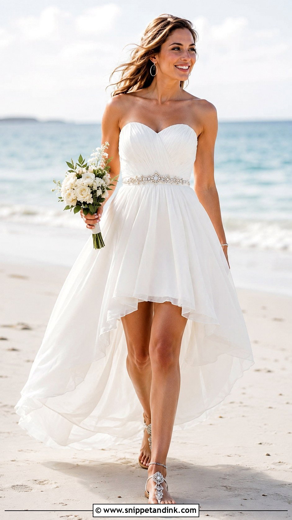 High Low Beach Wedding Dress - Snippet and Ink - 20 Casual Beach Wedding Dress Ideas