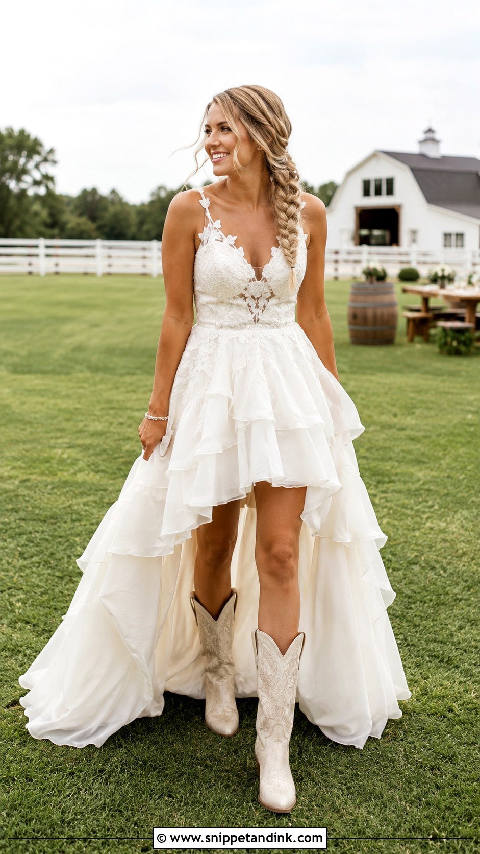 High Low Boho Country Wedding Dress - Snippet and Ink - 20 Boho Country Wedding Dress Ideas