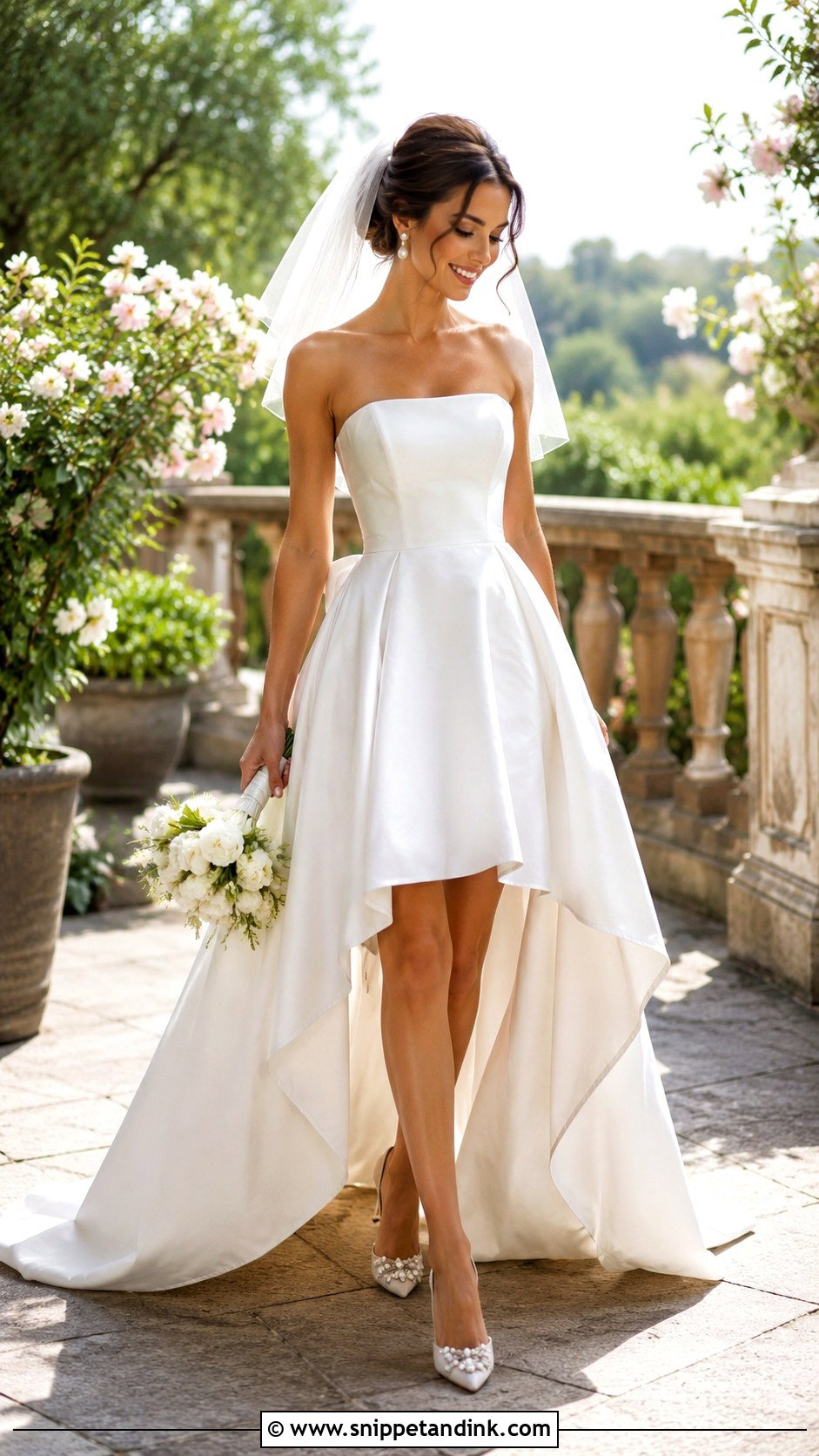 High Low Bridal Dress - Snippet and Ink - 20 Bridal Styles