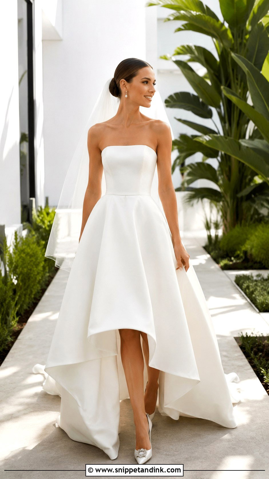 High Low Bridal Gown - Snippet and Ink - 20 Modern Bridal Gowns