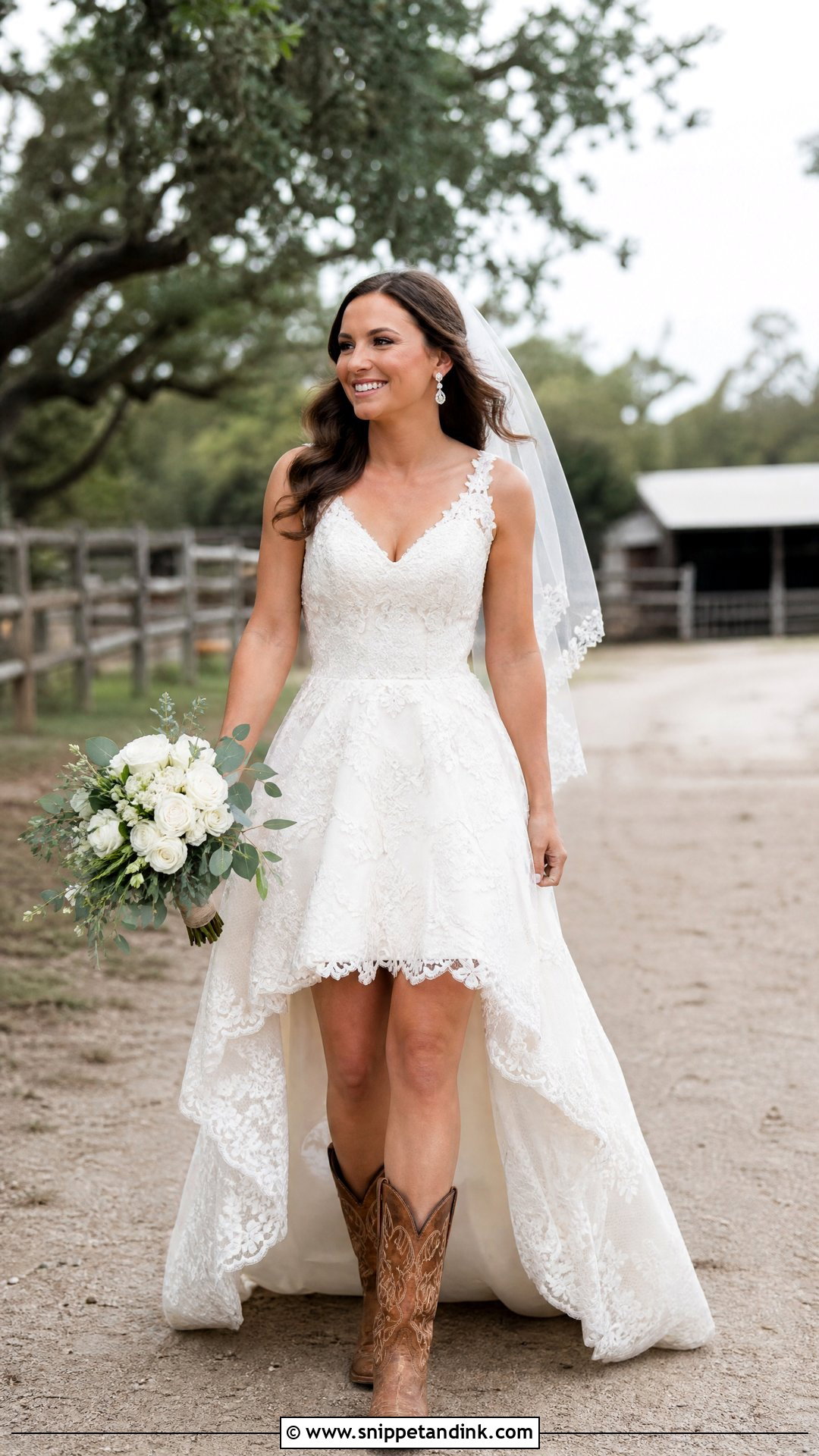High Low Country Wedding Dress - Snippet and Ink - 20 Short Country Wedding Dress Ideas