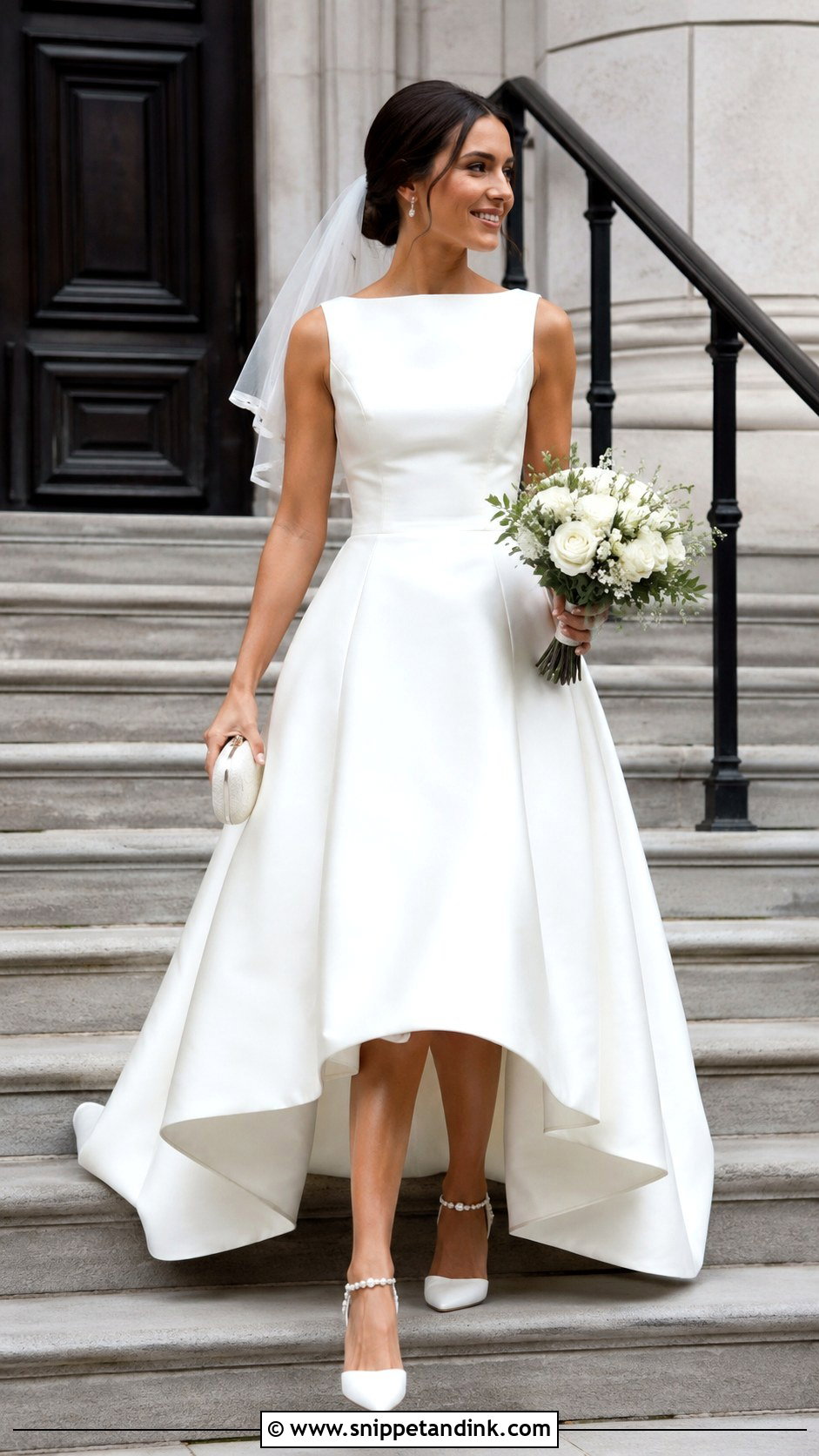 High Low Court Wedding Gown - Snippet and Ink - 20 Court Wedding Gown Ideas