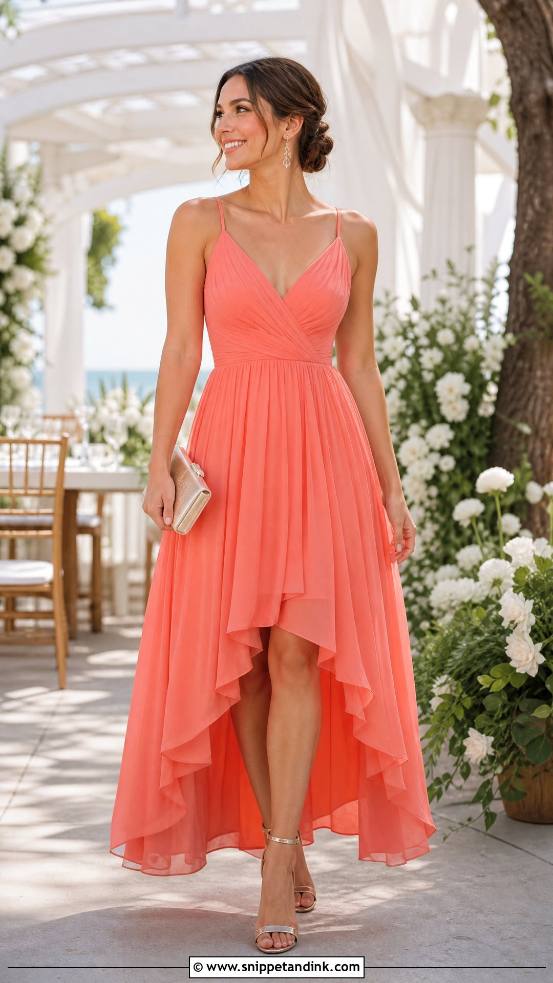 High Low Dress Wedding Outfit - Snippet and Ink - 25 Wedding Outfits Women