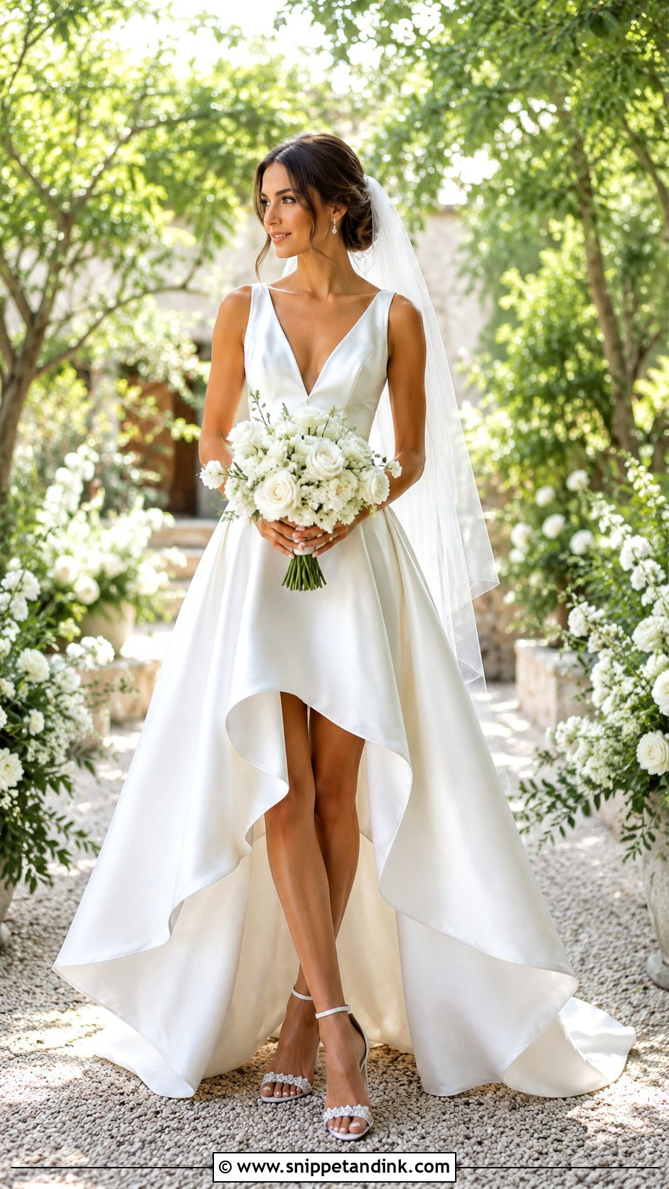 High Low Elopement Dress - Snippet and Ink - 30 Simple Elopement Dress Ideas