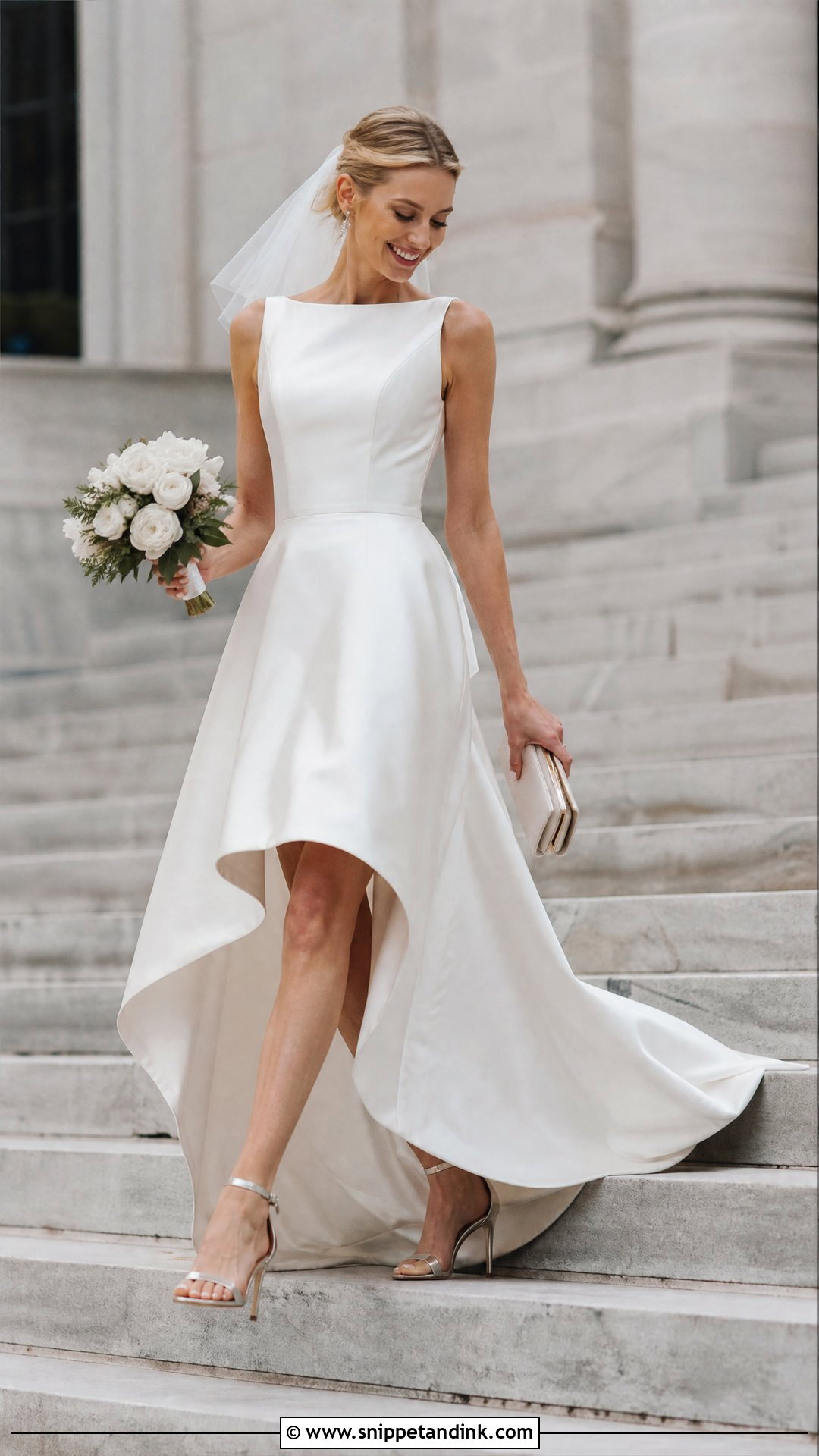 High Low Elopement Wedding Dress - Snippet and Ink - 20 Simple Elopement Wedding Dress Ideas