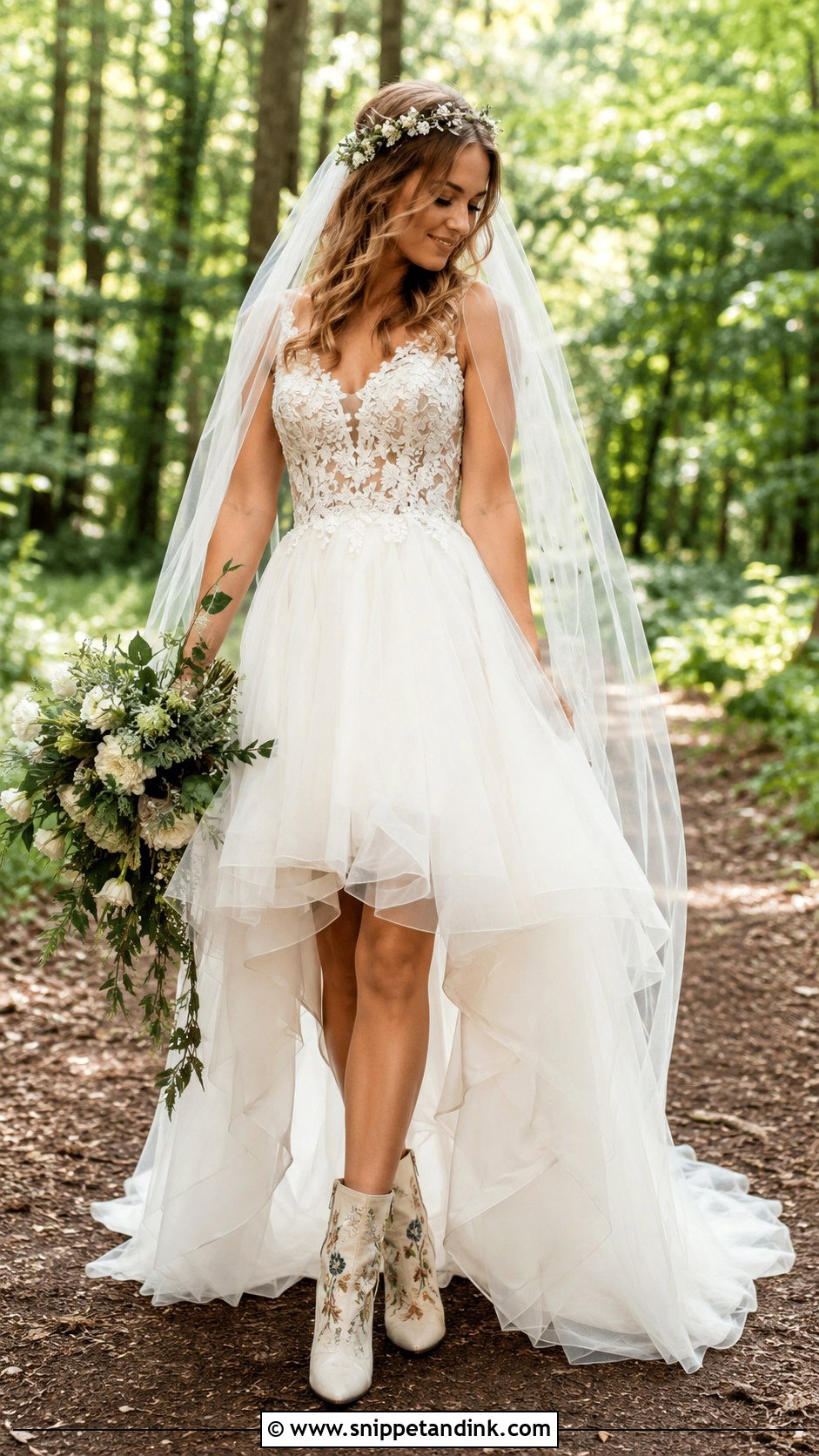 High Low Fairy Wedding Dress - Snippet and Ink - 20 Fairy Wedding Dresses