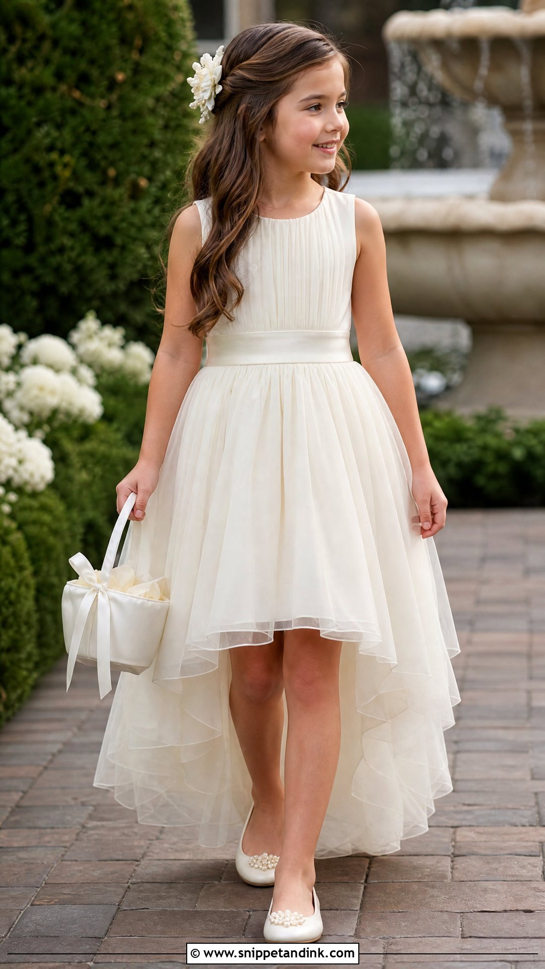 High Low Flower Girl Dress - Snippet and Ink - 25 Flowergirls Wedding Dresses